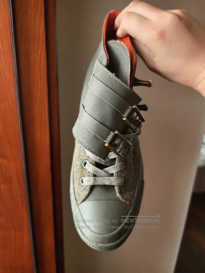 Nigel Cabourn Nigel Cabourn Canvas wool patch fastener vulcanized shoes Size US 10 / EU 43 - 8 Thumbnail