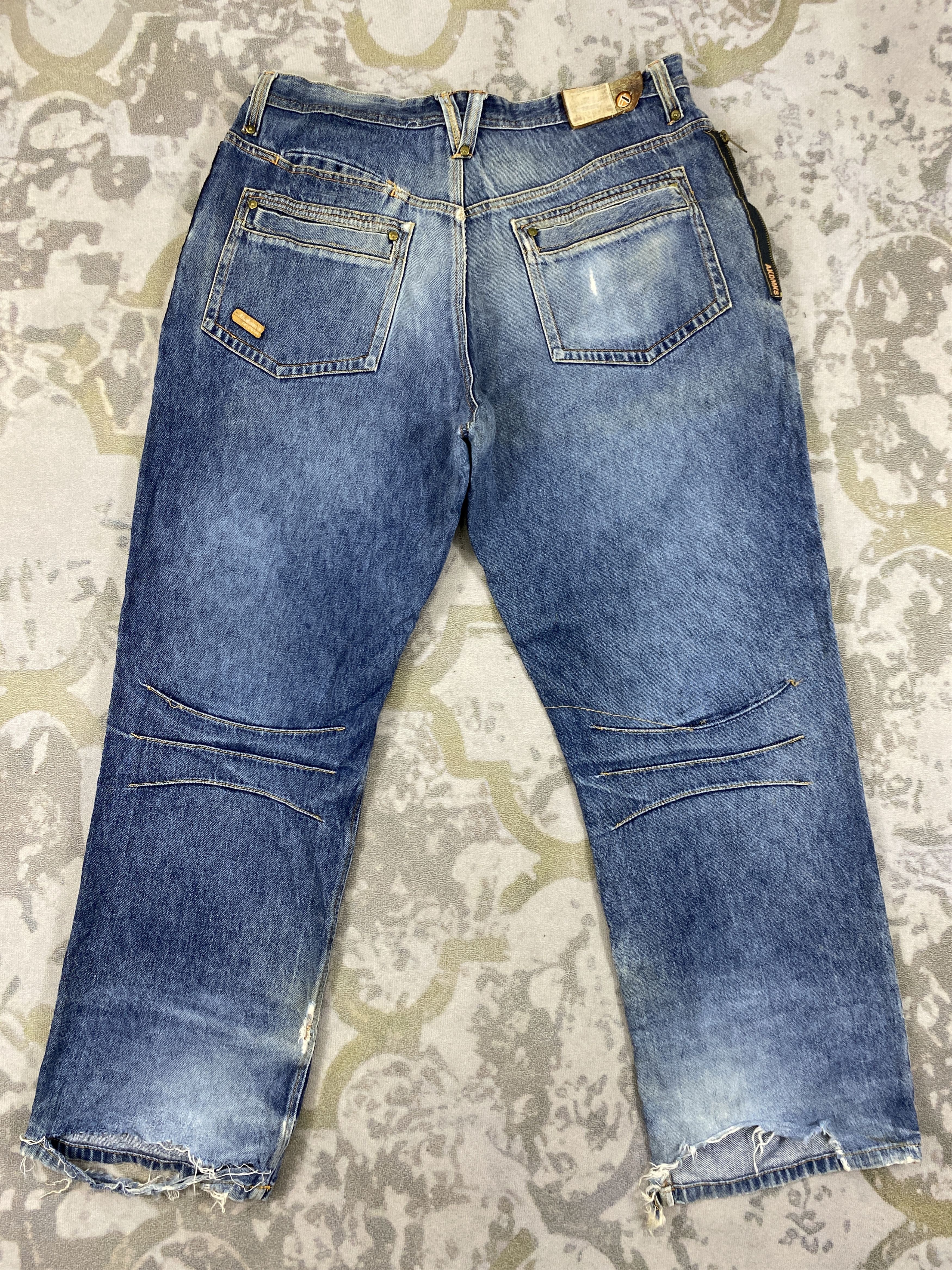 Akademiks Akademiks Distressed Blue Baggy Jeans 36x30 Denim- JN3810 Size US 36 / EU 52 - 2 Thumbnail