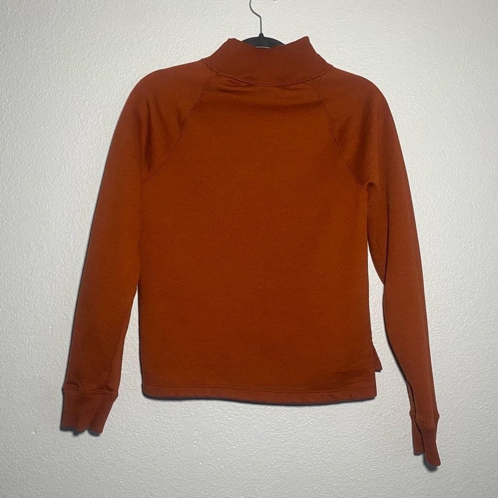 Champion Women's Champion Brown orange Mock Neck Sweatshirt - Size XS Size XS / US 0-2 / IT 36-38 - 2 Thumbnail