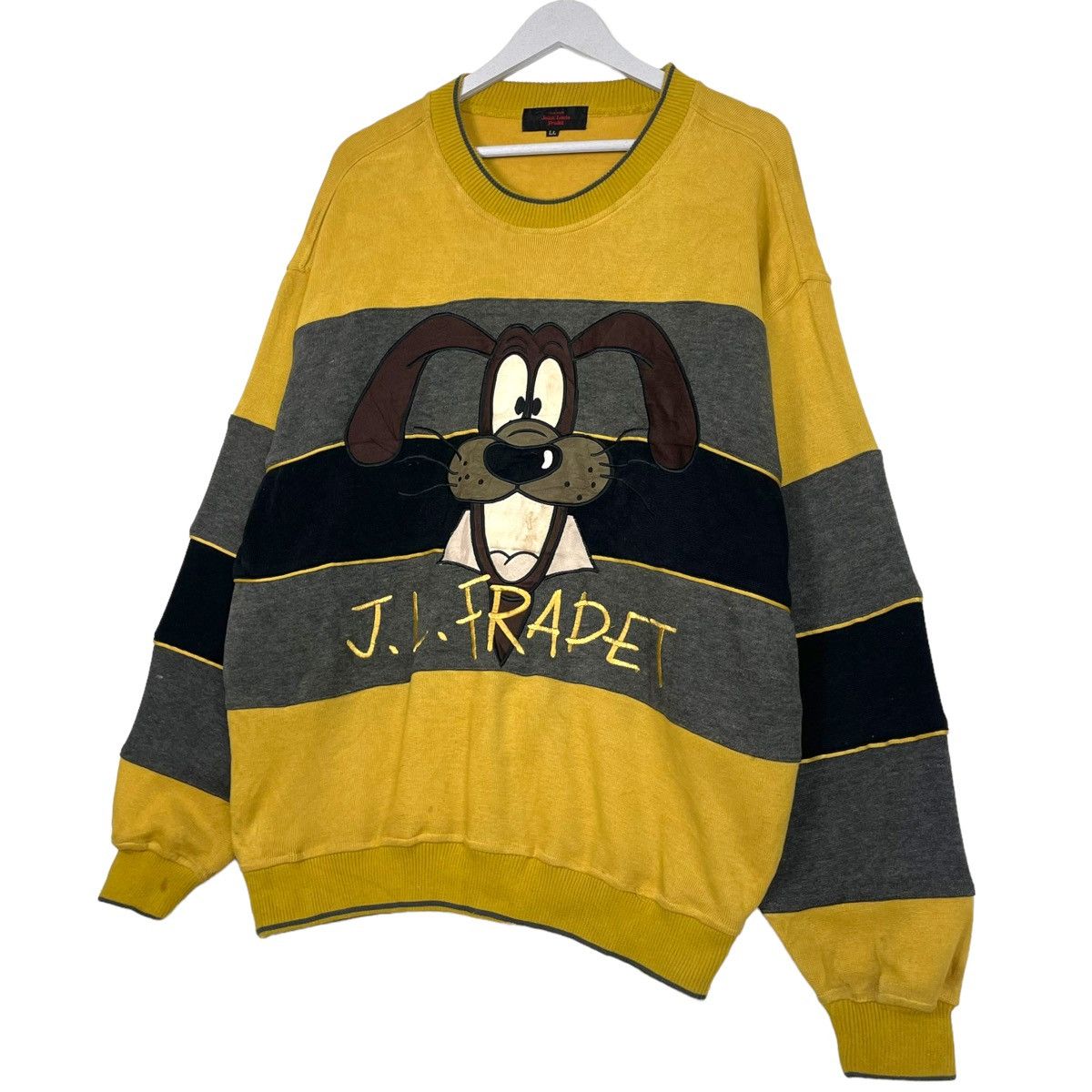 Designer × Vintage 💥JEAN LOUIS FRADET BIG LOGO MULTICOLOUR SWEATSHIRT Size US L / EU 52-54 / 3 - 2 Thumbnail