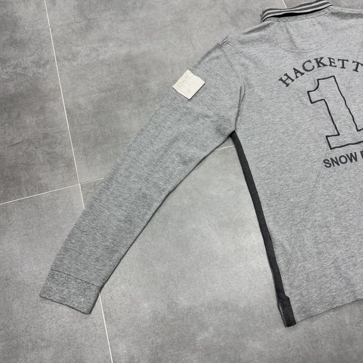 Hackett Hackett London Tailored Fit Embroidered Logo Snow Polo Shirt Size US M / EU 48-50 / 2 - 18 Thumbnail