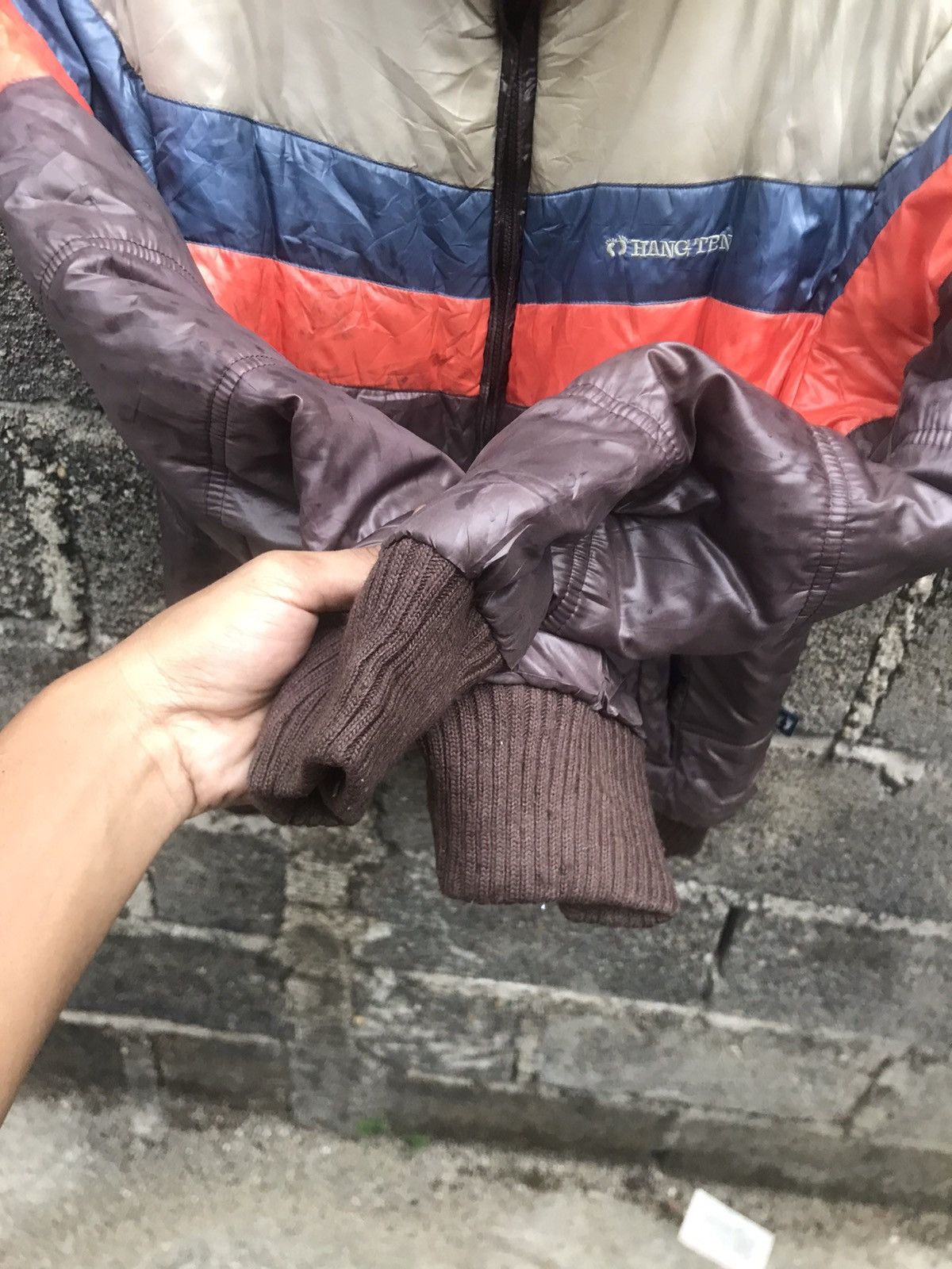 Hang Ten ⚡️Vintage Hang Ten Natural Surf Puffer Bomber Jacket Size US M / EU 48-50 / 2 - 5 Thumbnail