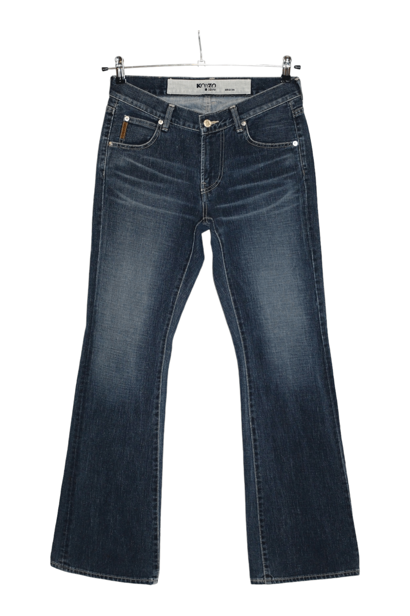 Japanese Brand KohZo Denim Series 004 Low waist faded blue Flared Jeans Size US 29 - 1 Thumbnail