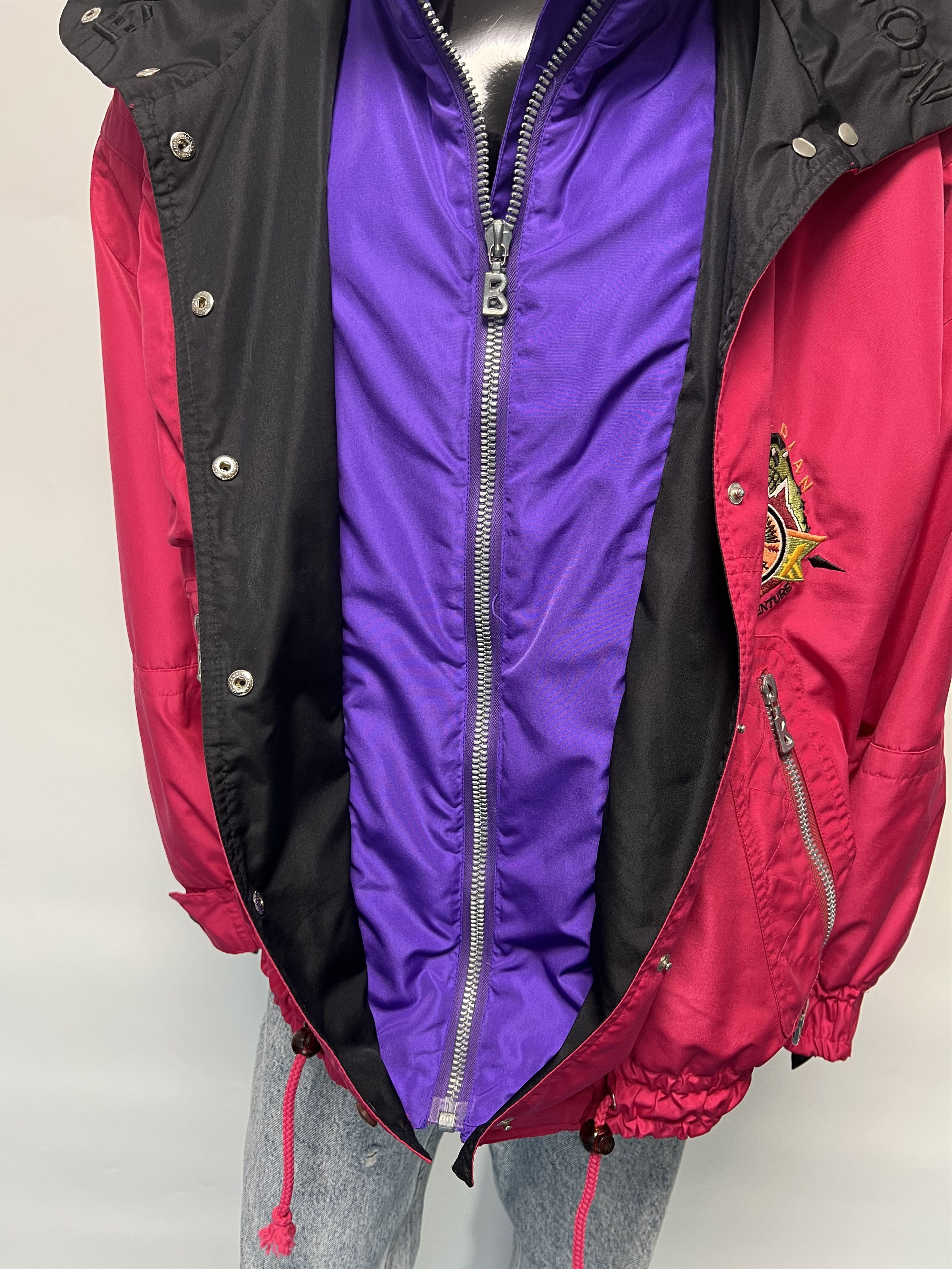 Bogner Bogner Rare Vintage Women's Fuchsia Ski Jacket Size 42 Size XL / US 12-14 / IT 48-50 - 11 Thumbnail