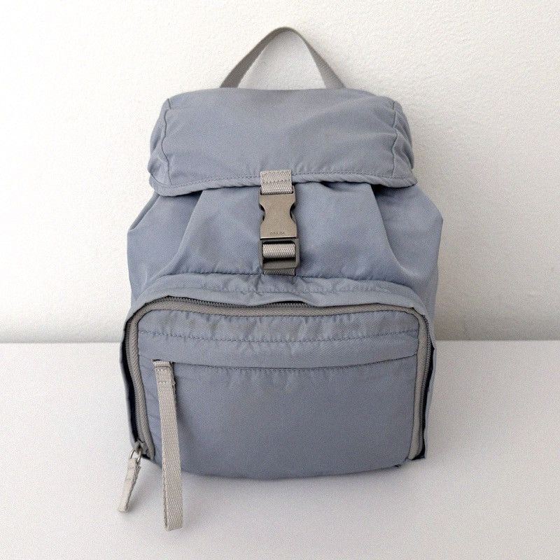 Prada Prada Vintage Pocono Nylon Pervinca Blue Backpack Tessuto Size ONE SIZE - 4 Thumbnail
