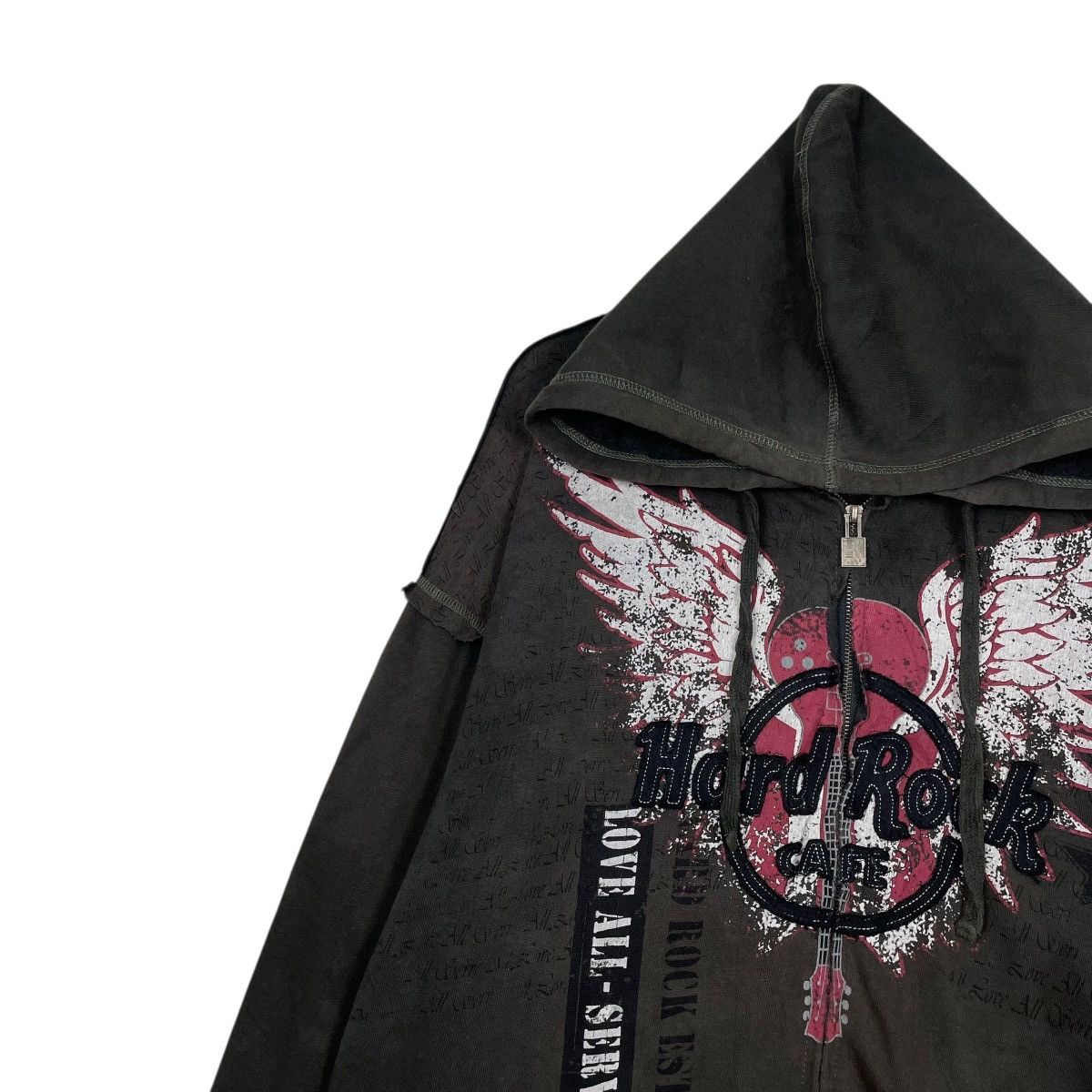 Hard Rock Cafe Hard Rock Cafe Zipper Hoodie Size US XL / EU 56 / 4 - 6 Thumbnail