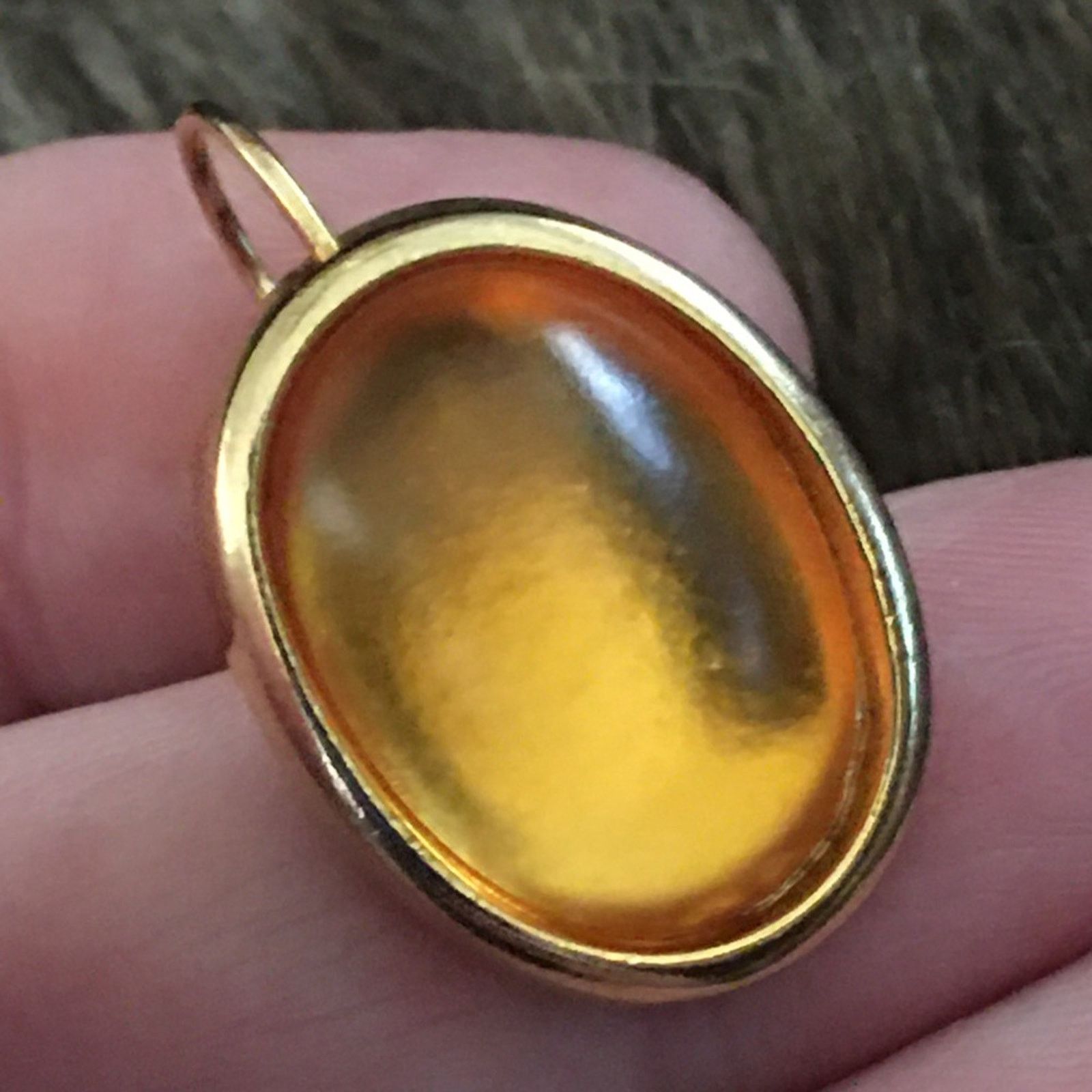 Vintage Vintage gold tone cabochon glass lever backs Size ONE SIZE - 4 Thumbnail