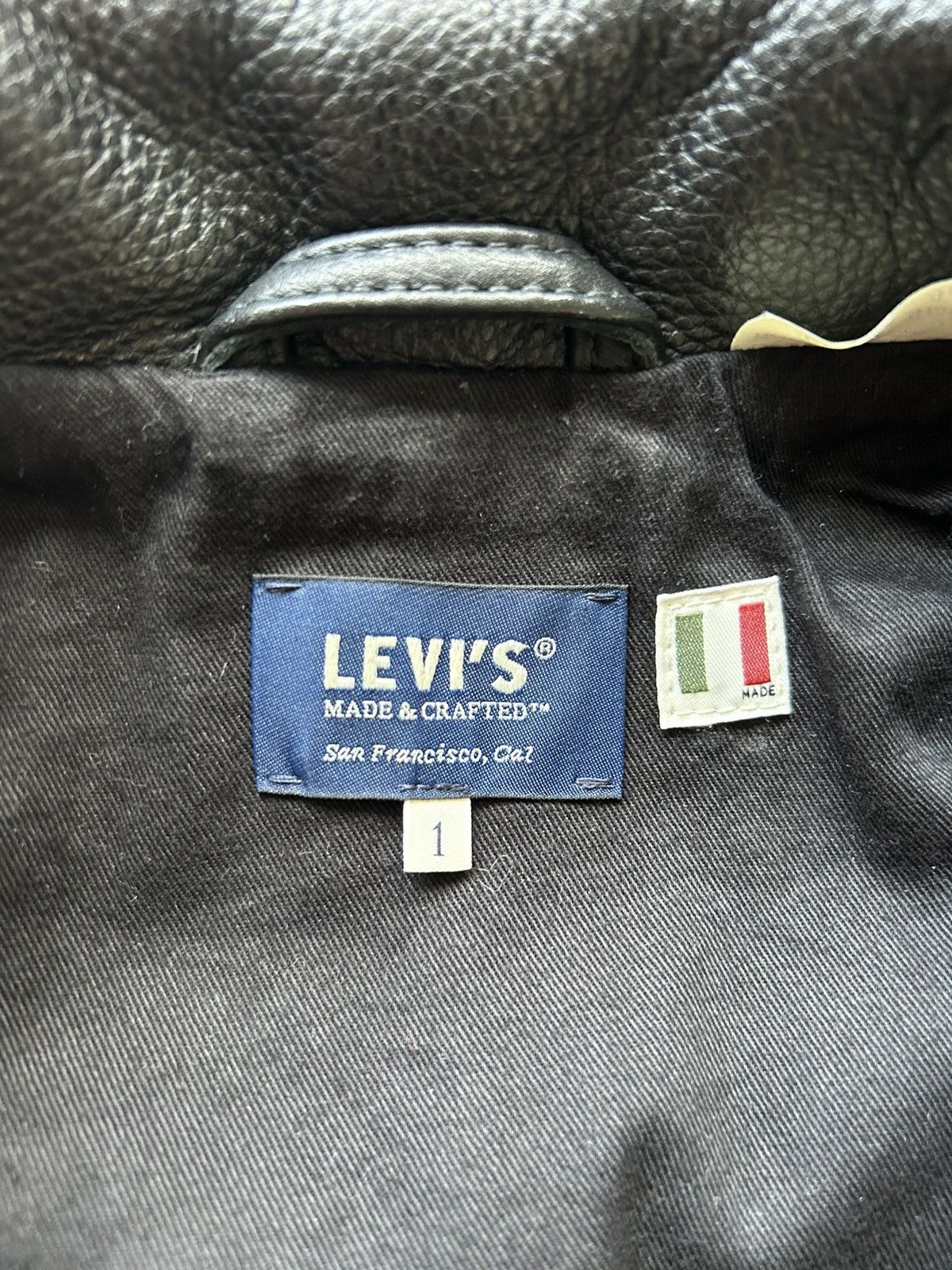 Levi's Made & Crafted Levi’s Made & Crafted Leather Biker Jacket Cowhide Size US S / EU 44-46 / 1 - 3 Thumbnail
