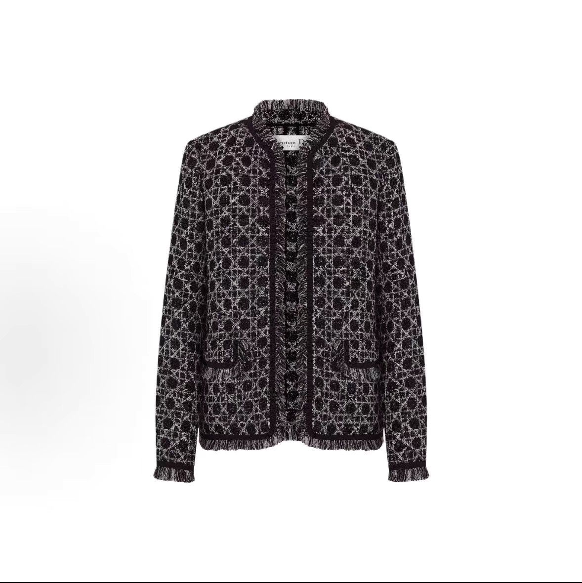 Dior DIOR SS26 Tweed Jacket Fringed Pockets K13 Size S / US 4 / IT 40 - 1 Thumbnail