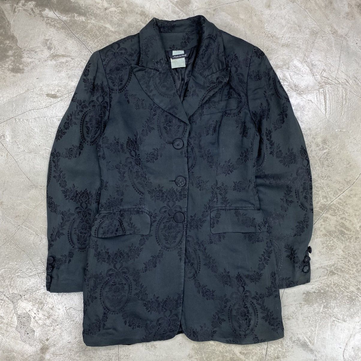 Dolce & Gabbana J&ANS Floral Lace Overlay Blazer Size L / US 10 / IT 46 - 1 Thumbnail
