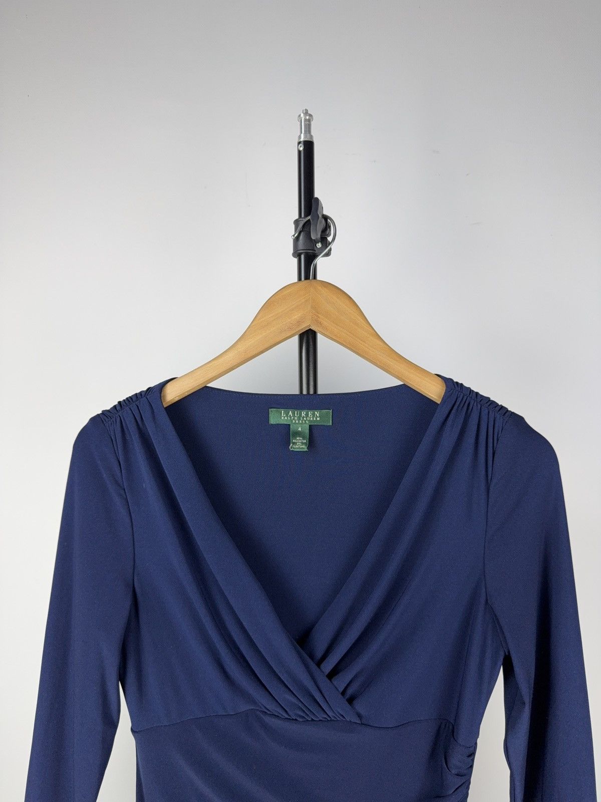 Polo Ralph Lauren Vintage 00s Luxury Polo Ralph Lauren Blue Sexy Dress Retro Size S / US 4 / IT 40 - 3 Thumbnail