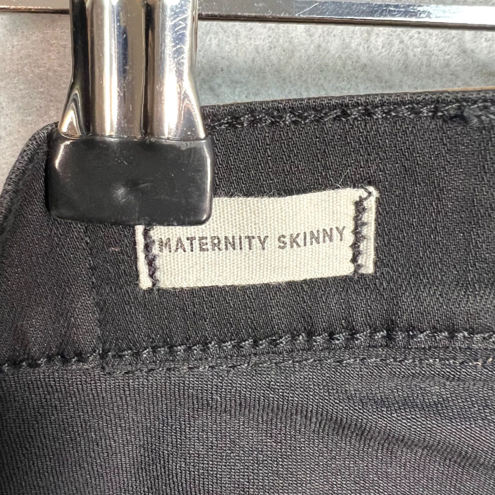 Madewell VINTAGE Madewell Black Maternity Skinny Jeans 29 Stretch Cotton Blend Womens Jeans Size 29" - 4 Thumbnail