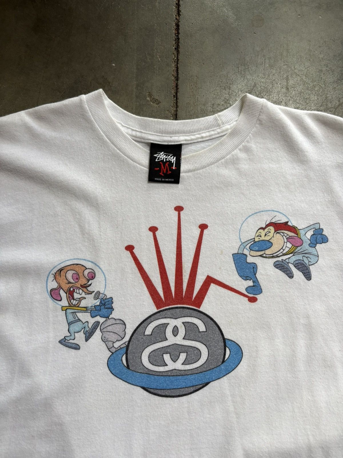 Stussy Vintage Stussy x Ren & Stimpy Tee Size US M / EU 48-50 / 2 - 3 Thumbnail