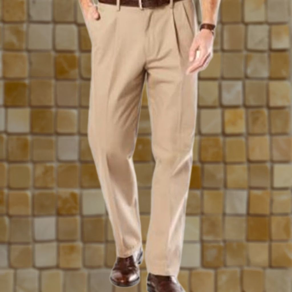 Dockers DOCKERS Khaki Pants PANTS Classic Pleated Dress Timber 36 30 Beige Men Regular XS? Size US 36 / EU 52 - 1 Preview