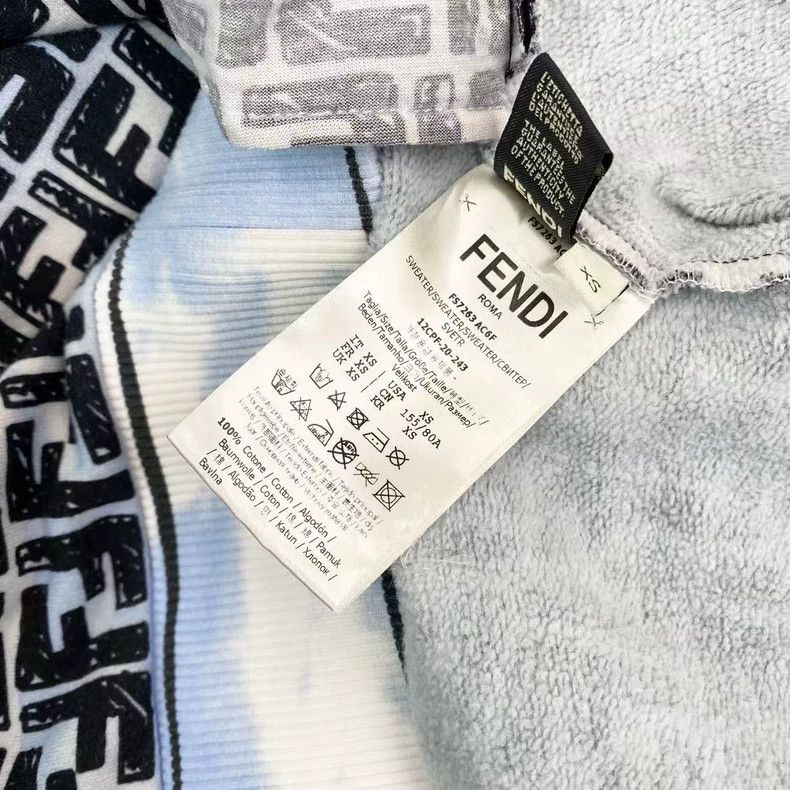 Fendi Fendi Old flower full-printed drawstring hoodie Size US XS / EU 42 / 0 - 4 Thumbnail