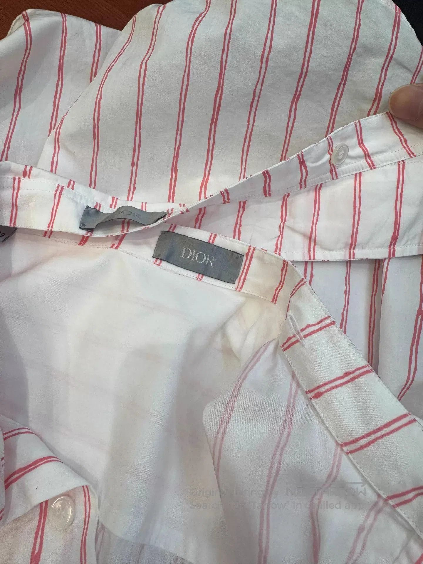 Dior Red Striped Long Sleeve Button. Size US M / EU 48-50 / 2 - 6 Thumbnail