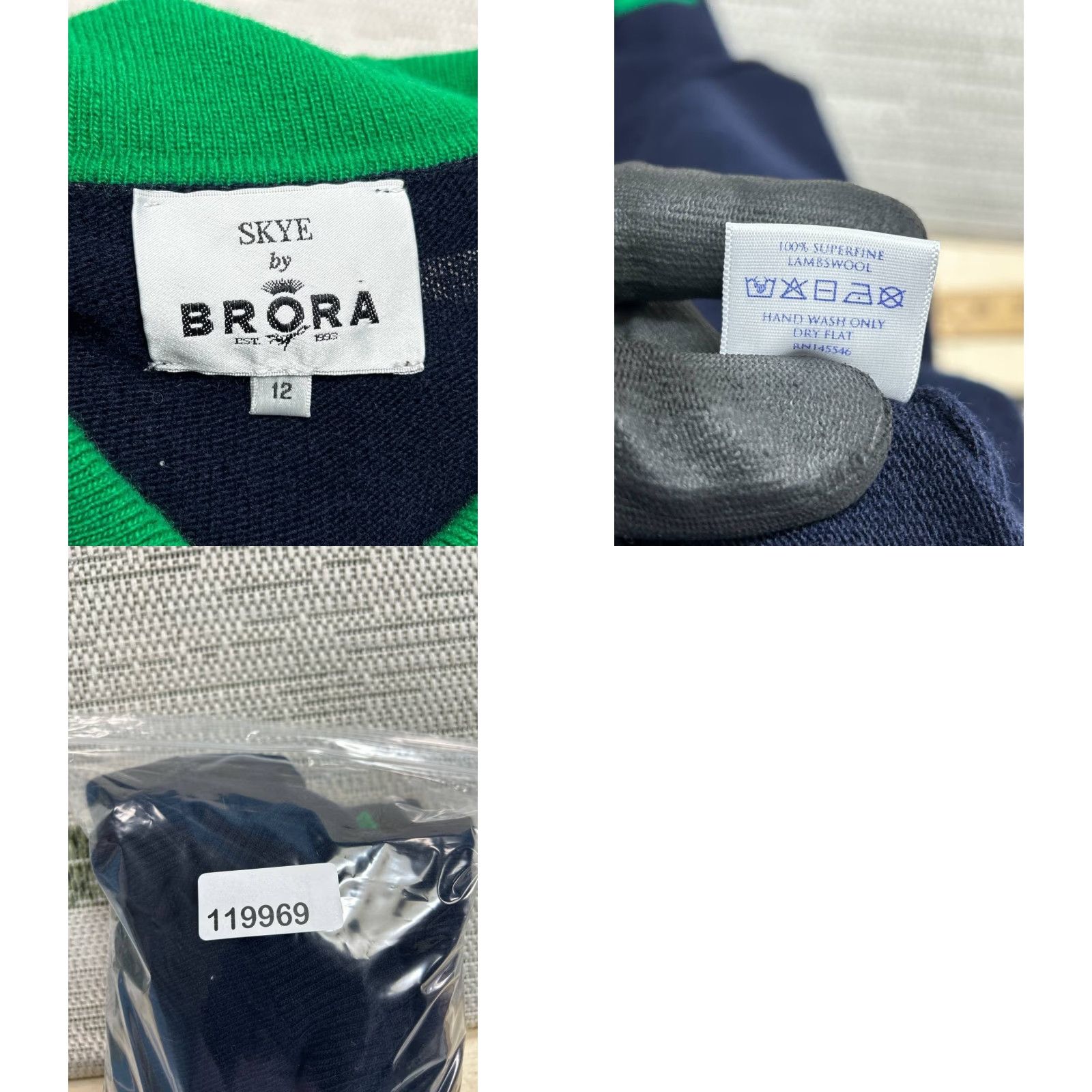 Vintage Brora Skye Knitted Dress Womens 12 Blue Supersoft Lambswool Ribbed Hem Collar Maxi Dress Pockets Easy Care Cap Sleeve? Size XL / US 12-14 / IT 48-50 - 8 Thumbnail