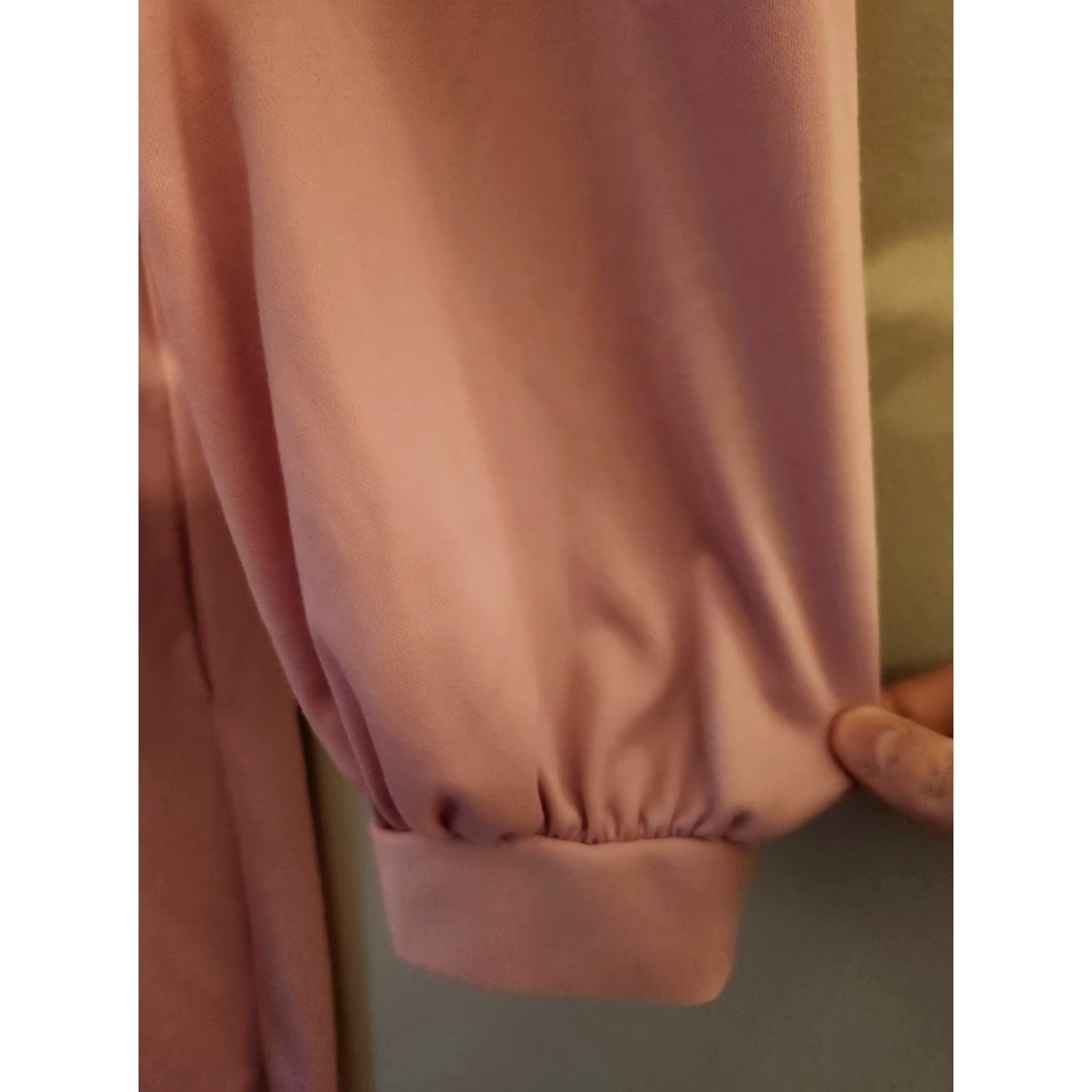 Vintage VINTAGE Carriage Court Secretary Midi Dress Pink 20W Plus 70s 80s Mauve Polyester Girls Women Mens Size 3XL / US 20-22 - 6 Thumbnail