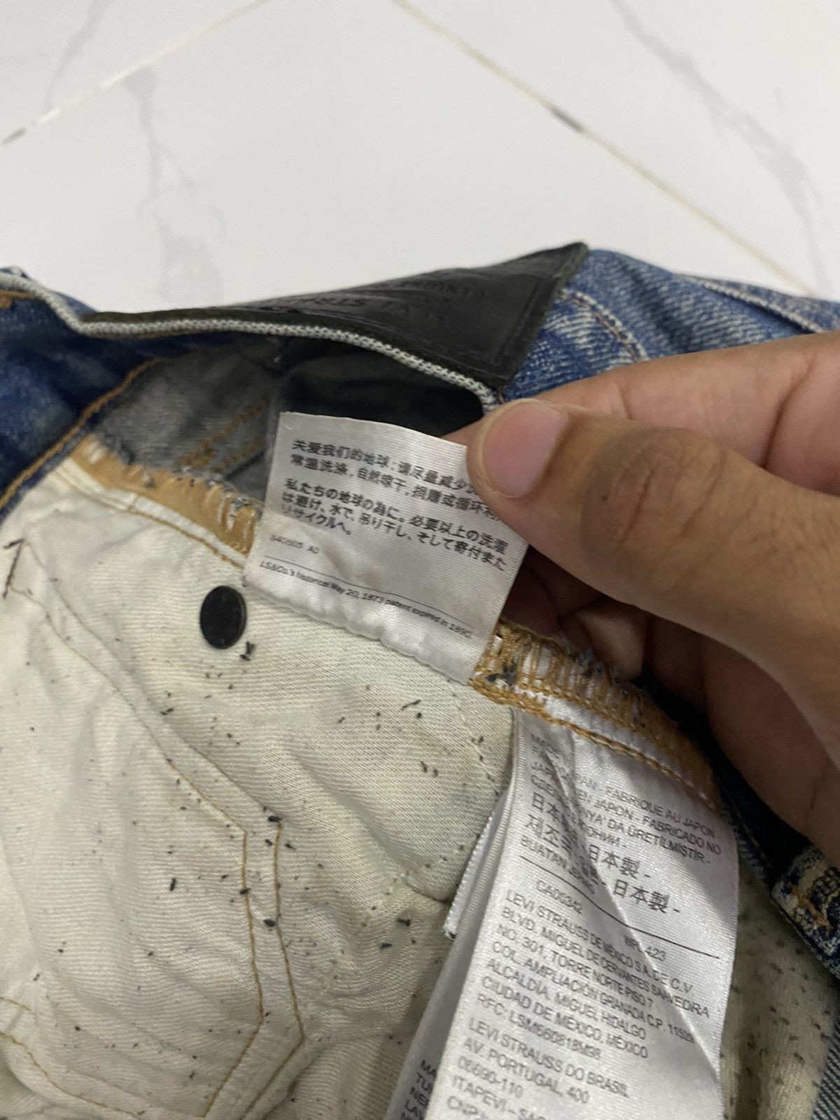 Japanese Brand × Levi's × Levi's Made & Crafted LEVIS MADE & CRAFT JAPAN MADE SELVEDGE DISTRESSED DENIM JEAN Size US 35 - 20 Thumbnail