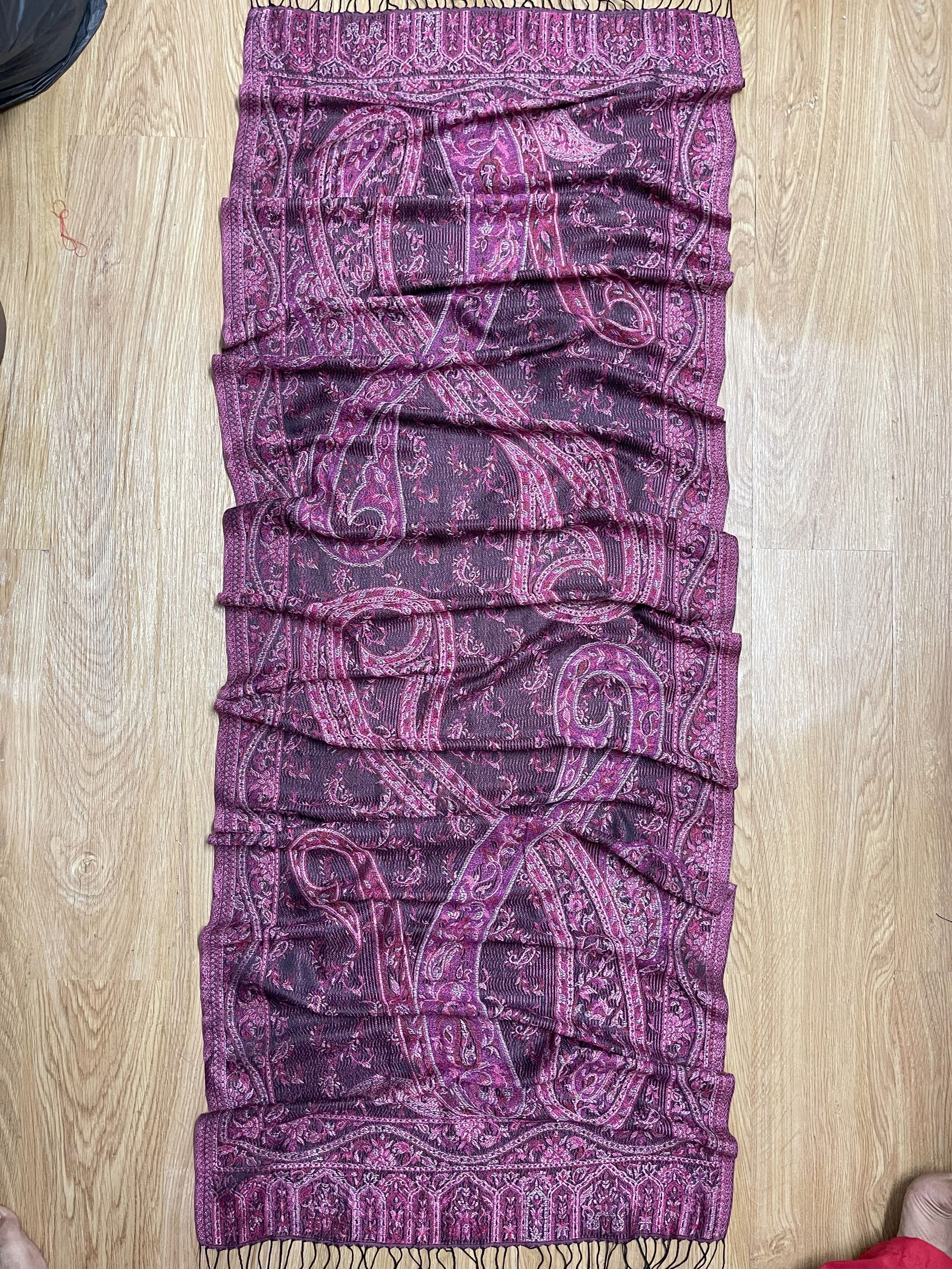 Vintage Vintage Big Size Scarves, Large-Sized Wrap Scarf - 6083 Size ONE SIZE - 7 Thumbnail
