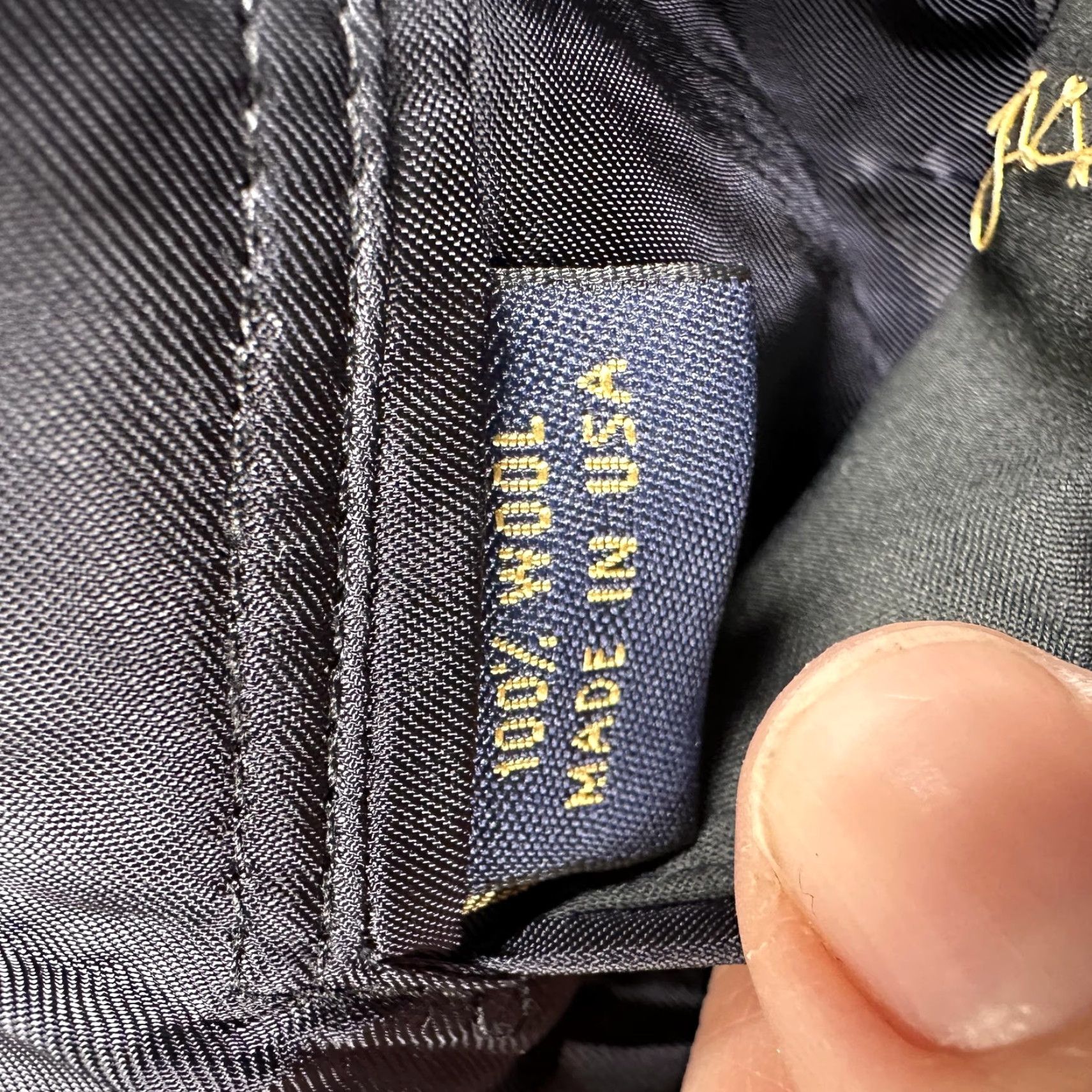 Brooks Brothers Brooks Brothers Blazer Sport Coat Mens 46 Blue Wool Loro Piana Two Button Size 46R - 6 Thumbnail