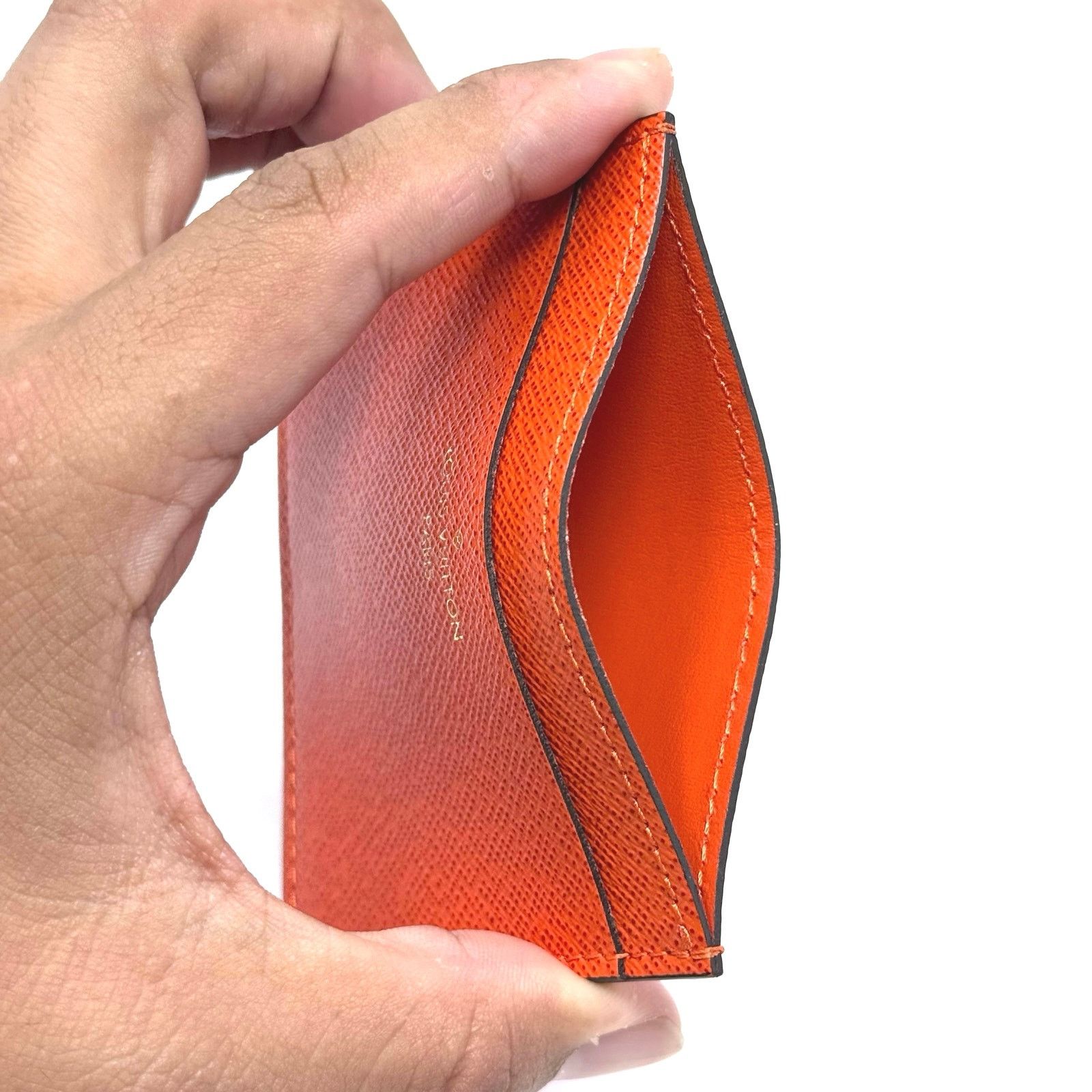 Louis Vuitton Louis Vuitton Orange Cardholder Wallet Size ONE SIZE - 6 Thumbnail