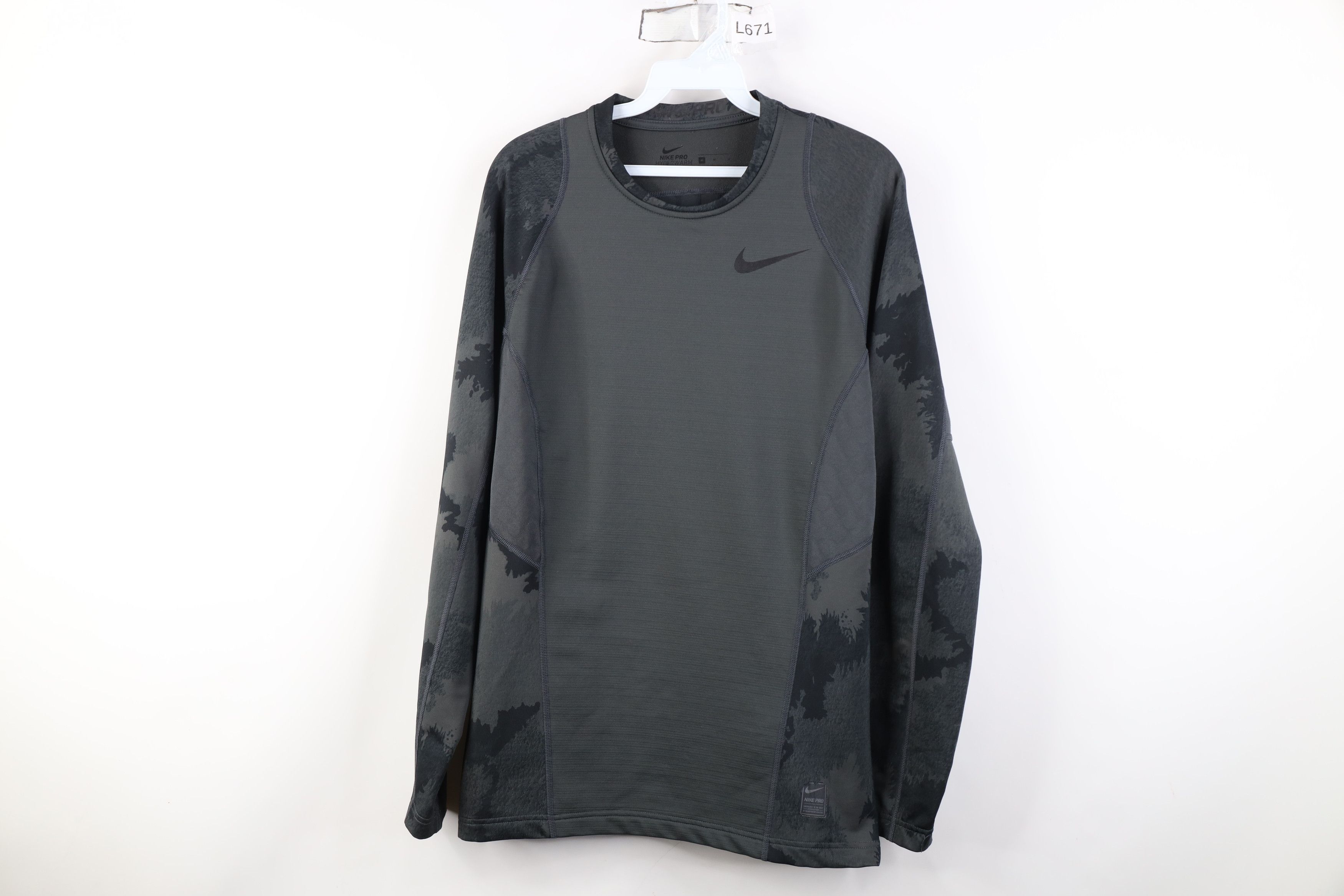 Nike Nike Pro Combat Fleece Lined Fitted Compression T-Shirt Size US M / EU 48-50 / 2 - 1 Thumbnail