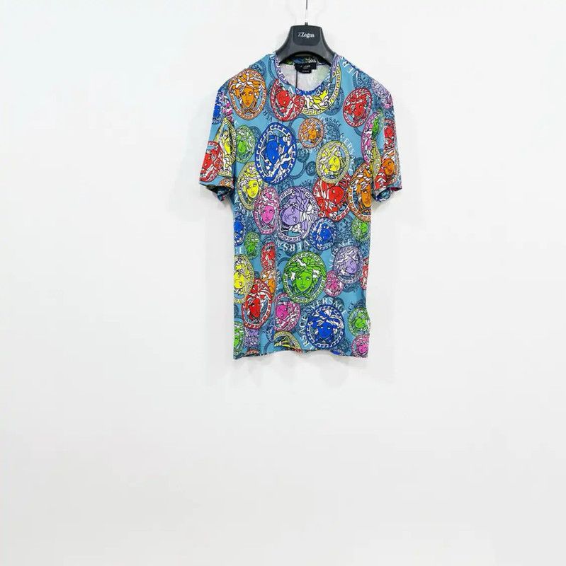 Versace Colorful Summer Cotton Short Sleeve T-Shirt 0089