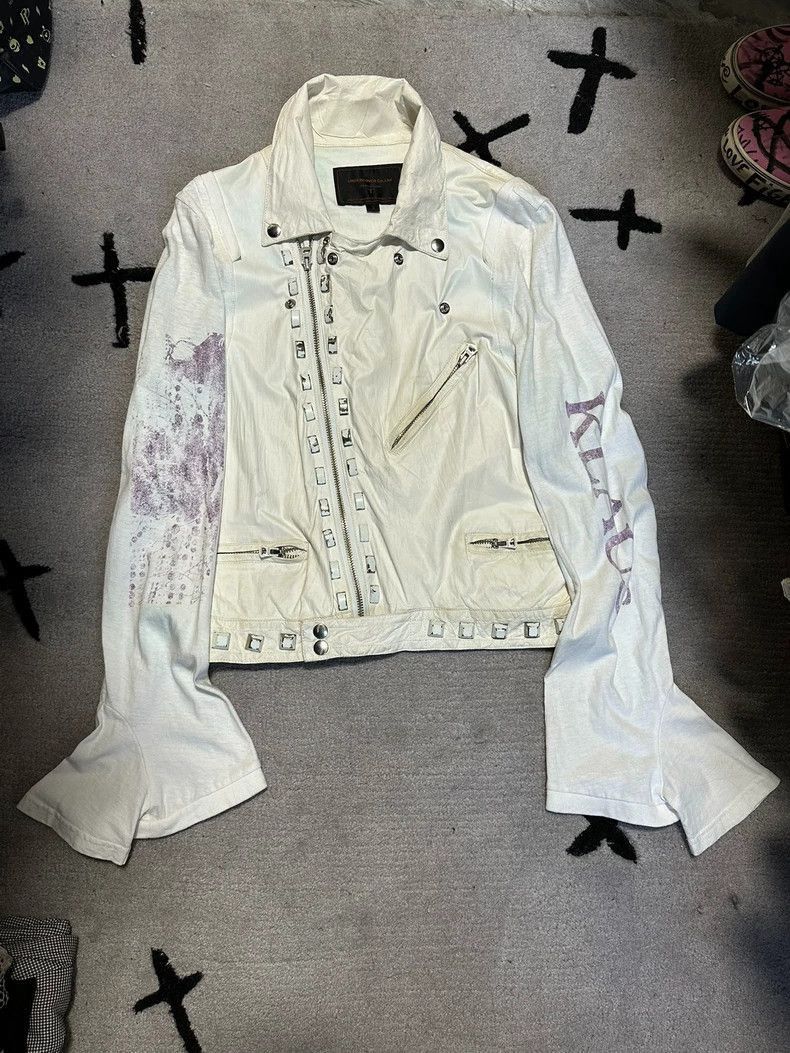 Undercover Rare Undercover White Leather Jacket XL-2506 Size US XL / EU 56 / 4 - 1 Thumbnail