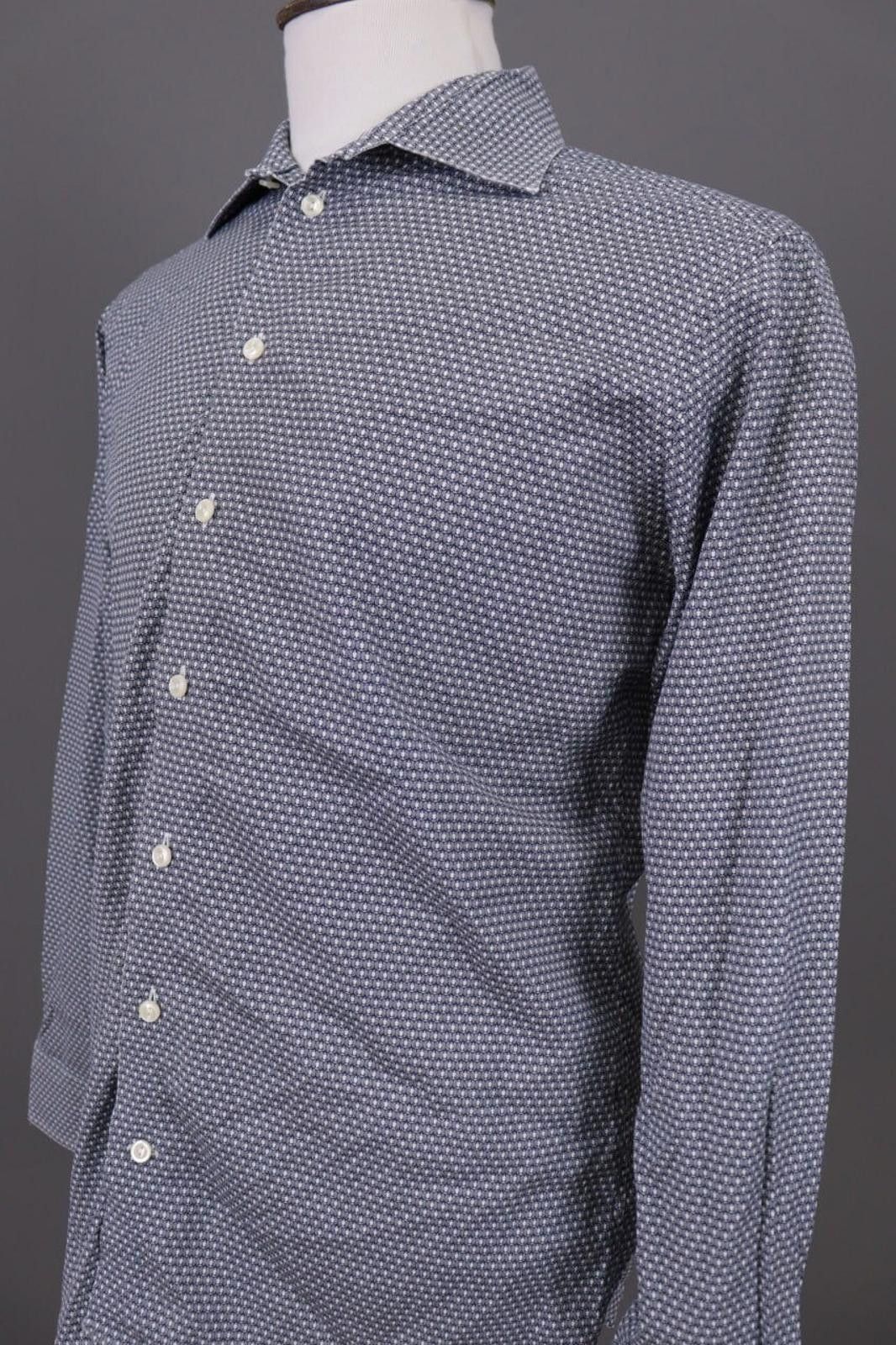 Eton Eton Slim Fit Luxury Printed Poplin Dress Shirt Size 42 16.5 Size US M / EU 48-50 / 2 - 9 Thumbnail