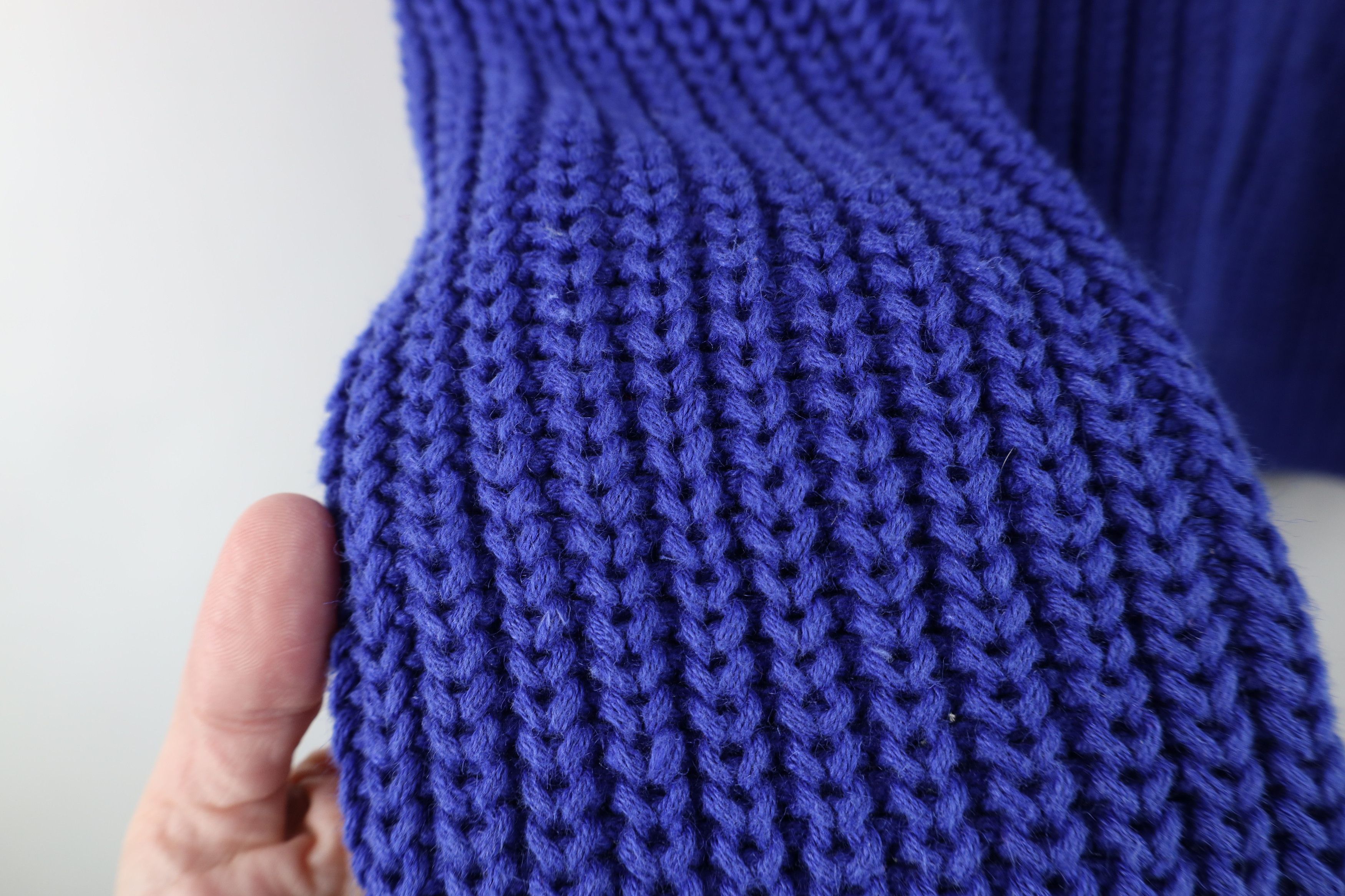 L.L. Bean Vtg 90s LL Bean Heavyweight Chunky Ribbed Knit Sweater Blue Size S / US 4 / IT 40 - 6 Thumbnail