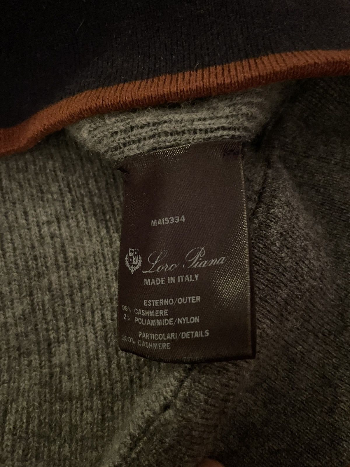 Loro Piana RETAIL $1800 RYDERS CUP cashmere girocollo sweater Size US L / EU 52-54 / 3 - 4 Thumbnail