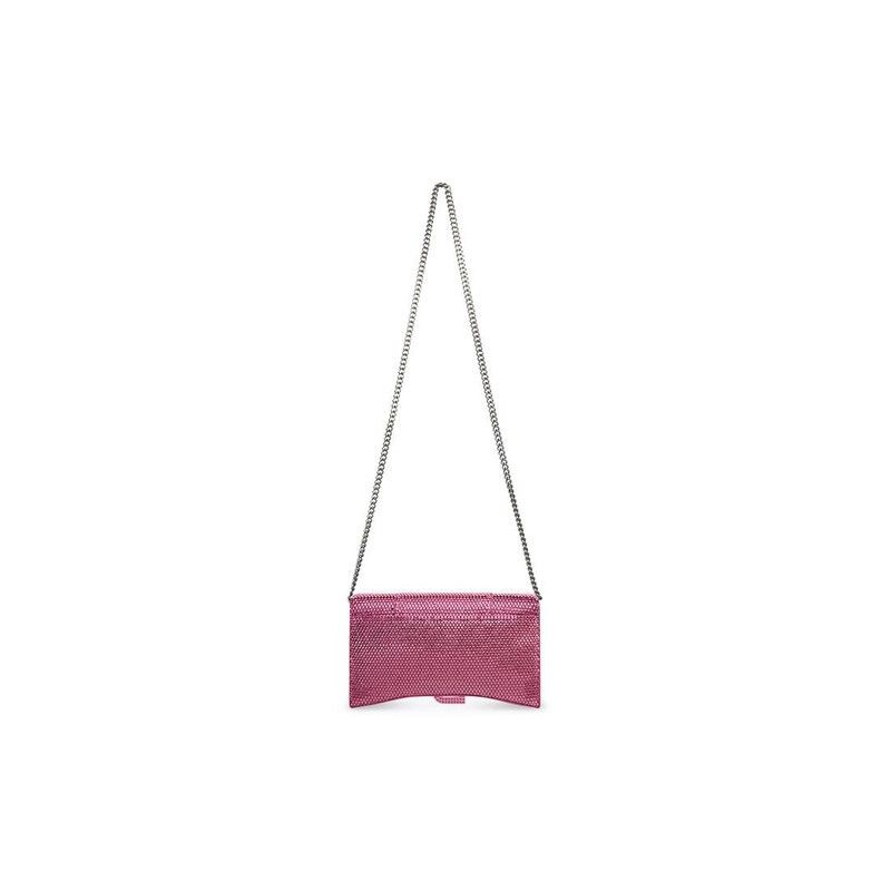 Balenciaga o1tr1nto0526 Size: OS / Hourglass Wallet Chain Rhinestones Size ONE SIZE - 3 Thumbnail