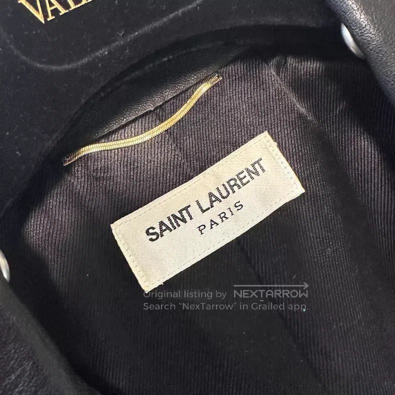 Saint Laurent Paris Saint Laurent Paris Classic Sheepskin Biker Jacket with St Size XS / US 0-2 / IT 36-38 - 5 Thumbnail