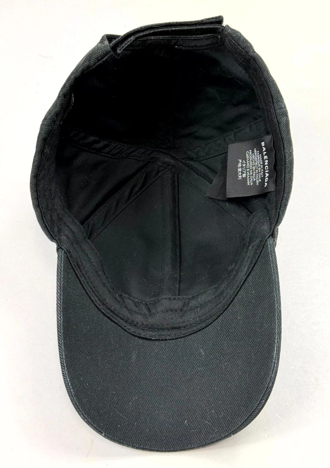 Balenciaga Balenciaga Rainbow Visor Logo Black Baseball Cap Size ONE SIZE - 8 Thumbnail
