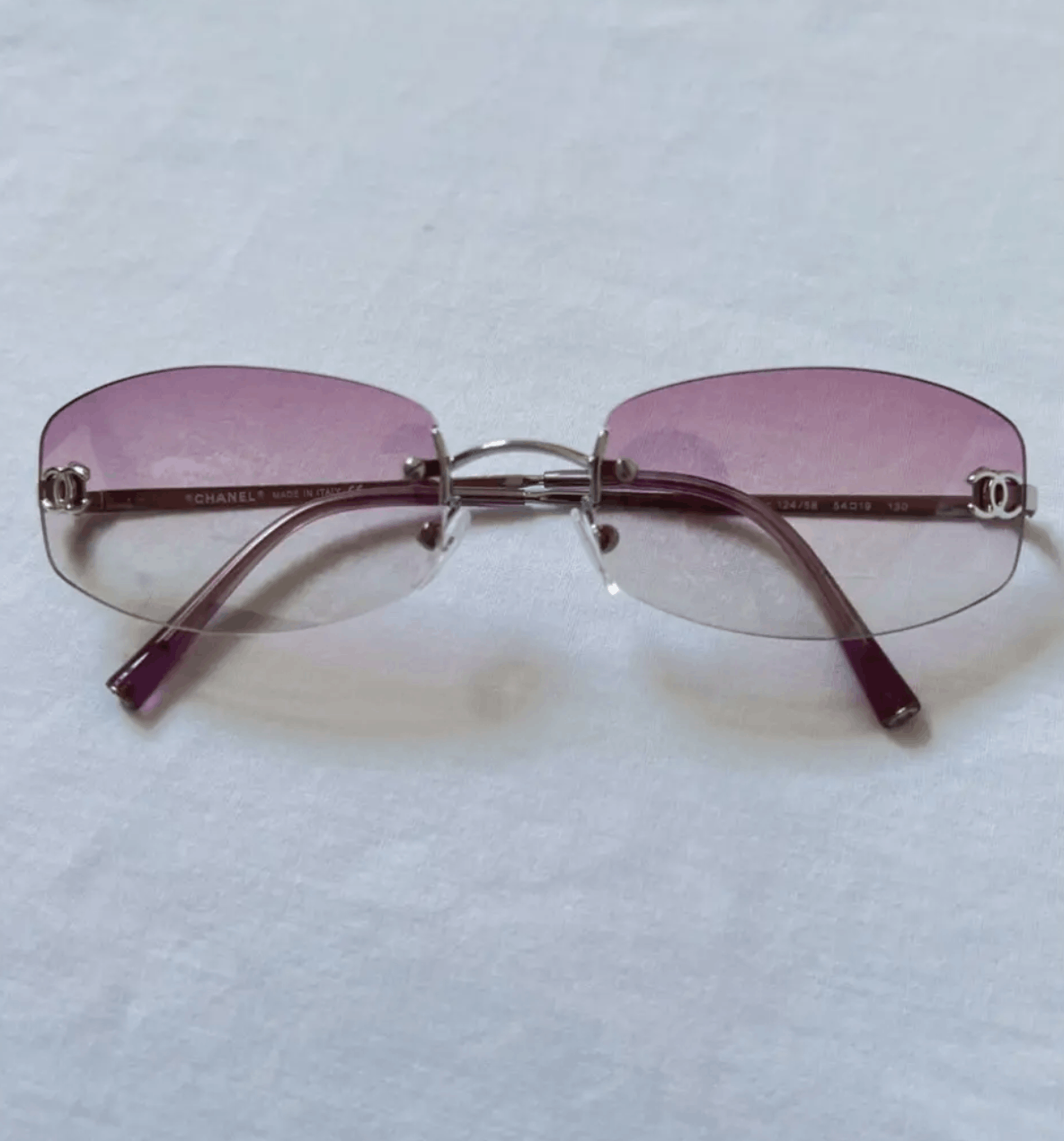 Chanel CHANEL Sunglasses 4002 Mask Rimless Rhinestone 4017 Vintage Size ONE SIZE - 1 Thumbnail