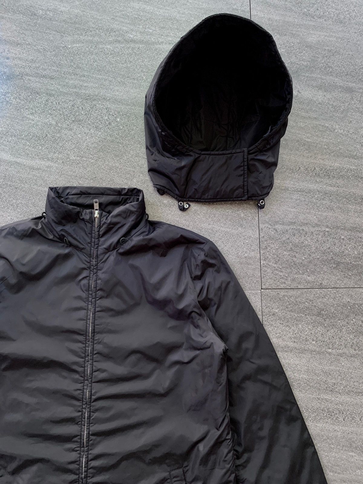 Prada FREE TAX! 2000s Detachable Hoodie Nylon Coat Jacket Size US S / EU 44-46 / 1 - 8 Thumbnail