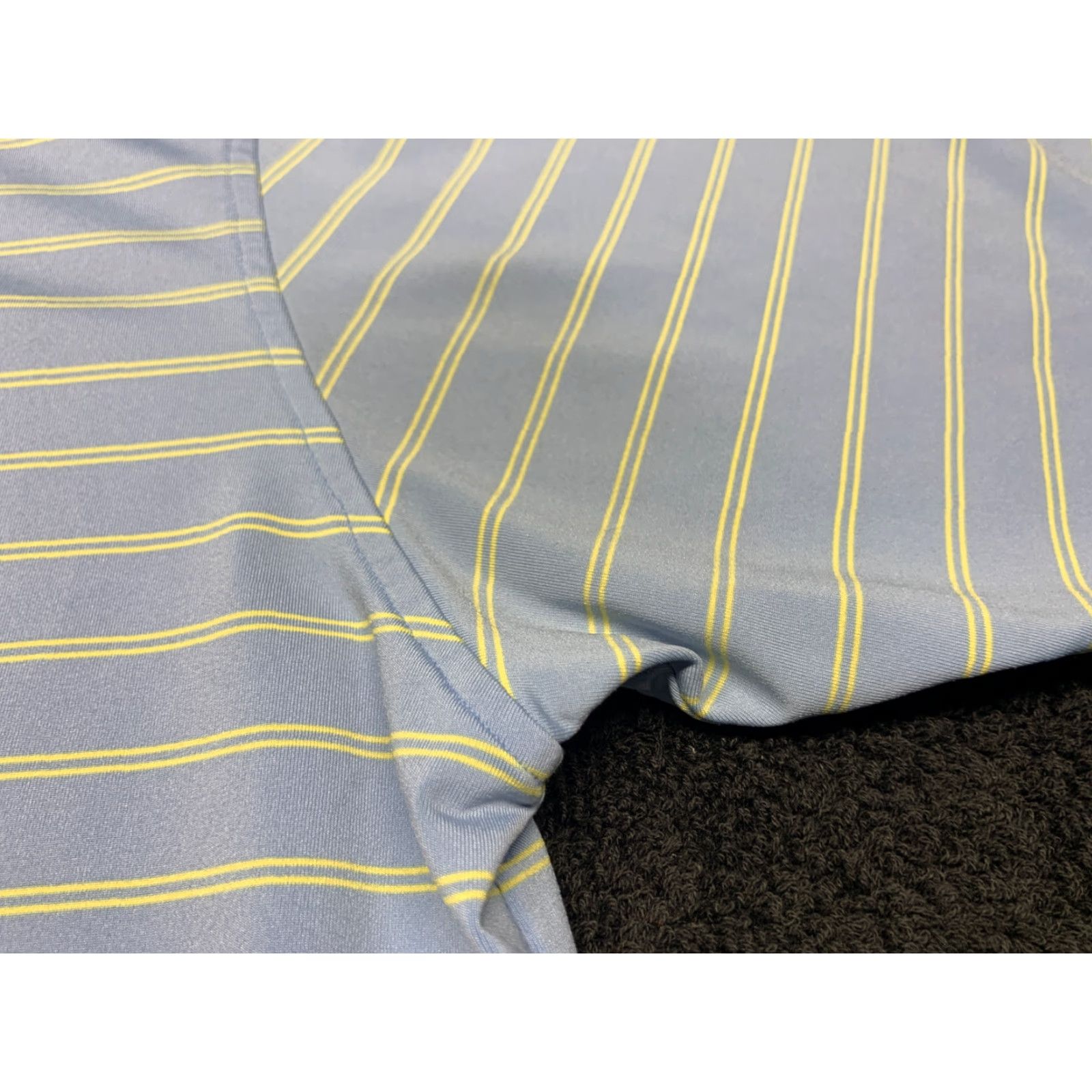 Vintage VINTAGE Turtleson Golf Polo Shirt Blue Yellow Stripe Short Sleeve Adult XL Athletic Mens Size US XL / EU 56 / 4 - 7 Thumbnail
