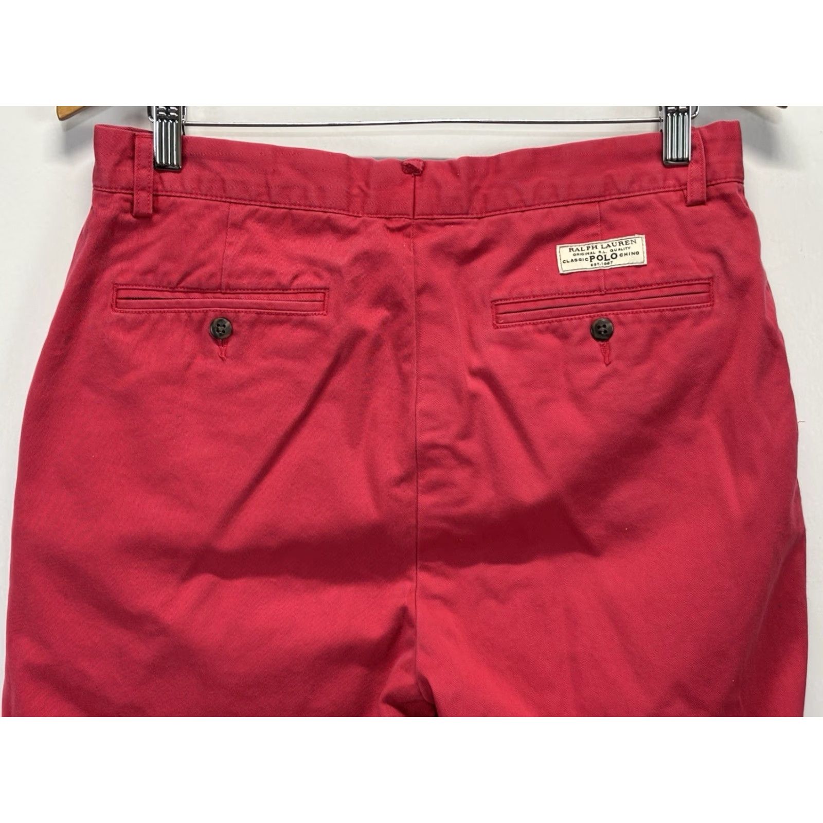 Polo Ralph Lauren VINTAGE Polo Ralph Lauren Prospect Chino Pants Men’s 32x32 Light Red Pink Cotton Flat Front Preppy Size US XS / EU 42 / 0 - 4 Thumbnail