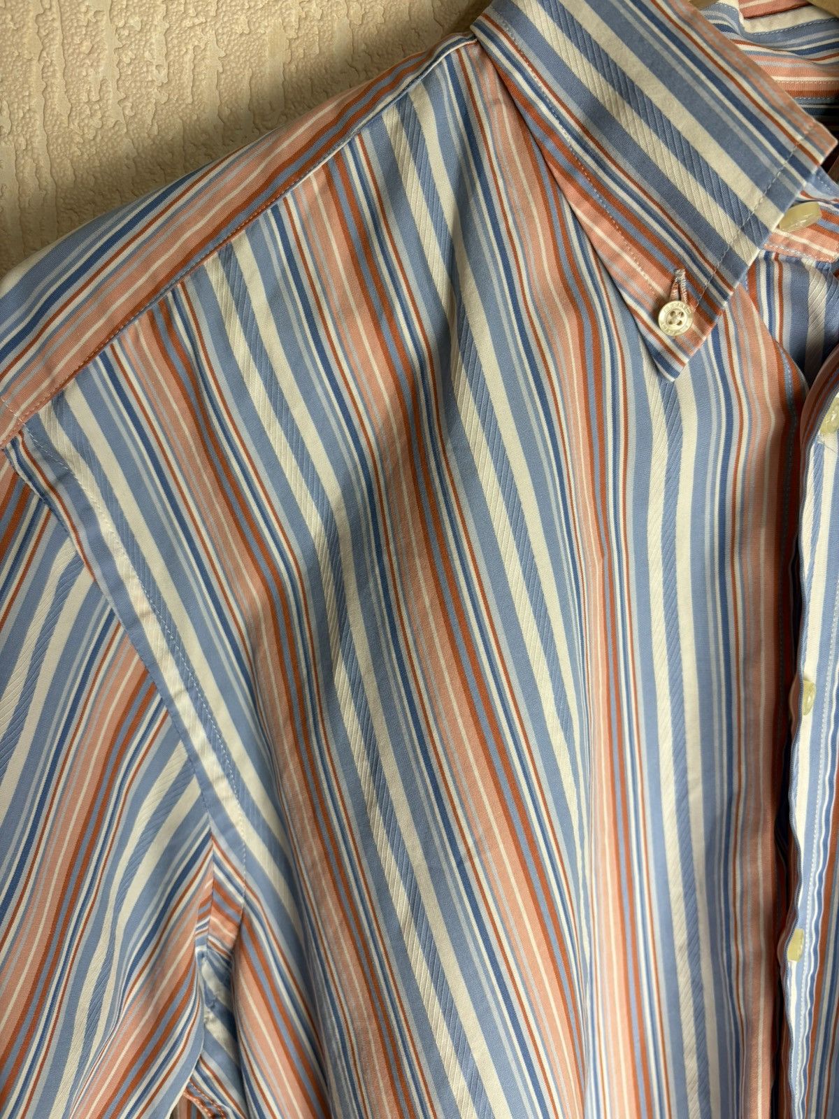 Etro Etro Milano Men's Multicolor Striped Shirt Short Sleeve Size US M / EU 48-50 / 2 - 8 Thumbnail