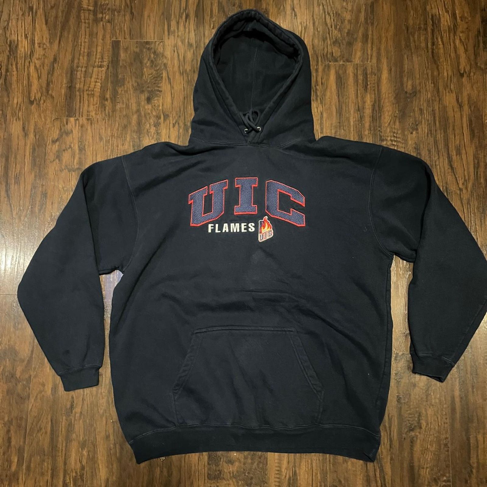 NCAA Vintage y2k University of Illinois Flames Hoodie Size US XL / EU 56 / 4 - 1 Thumbnail