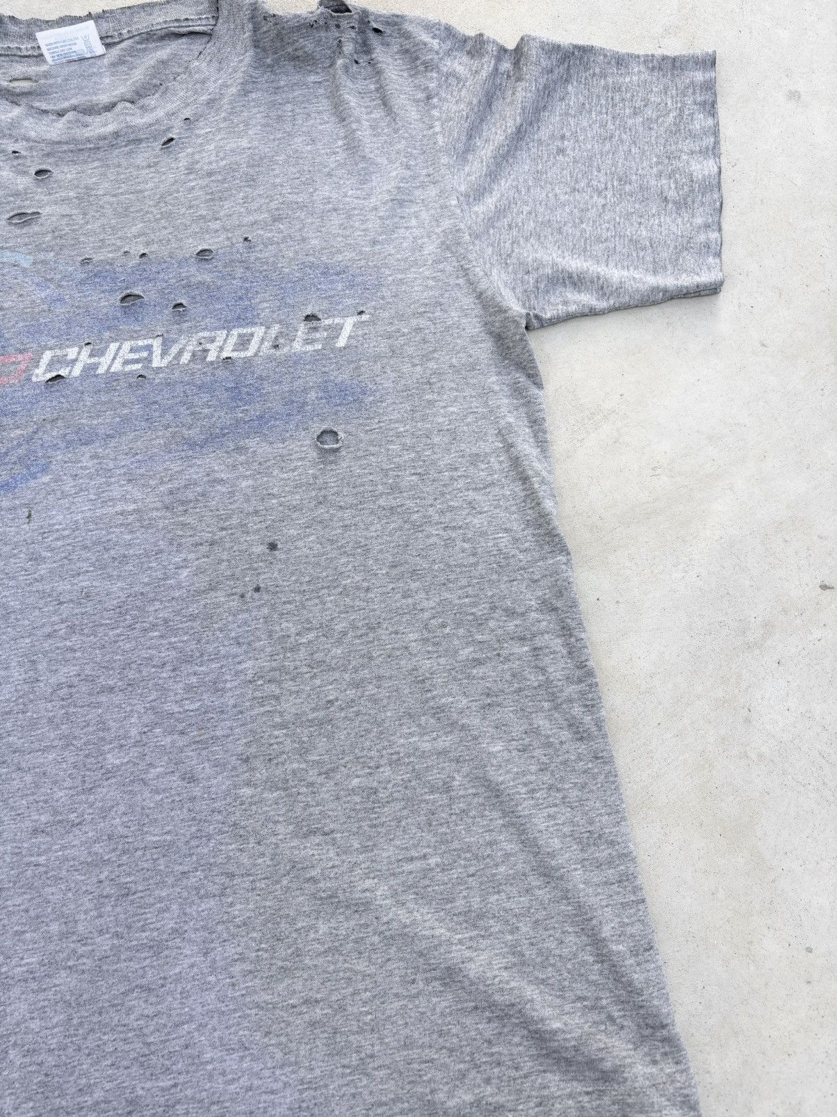Vintage Thrashed Faded CHEVROLET ERD Grunge Tee Shirt Distressed Size US M / EU 48-50 / 2 - 6 Thumbnail