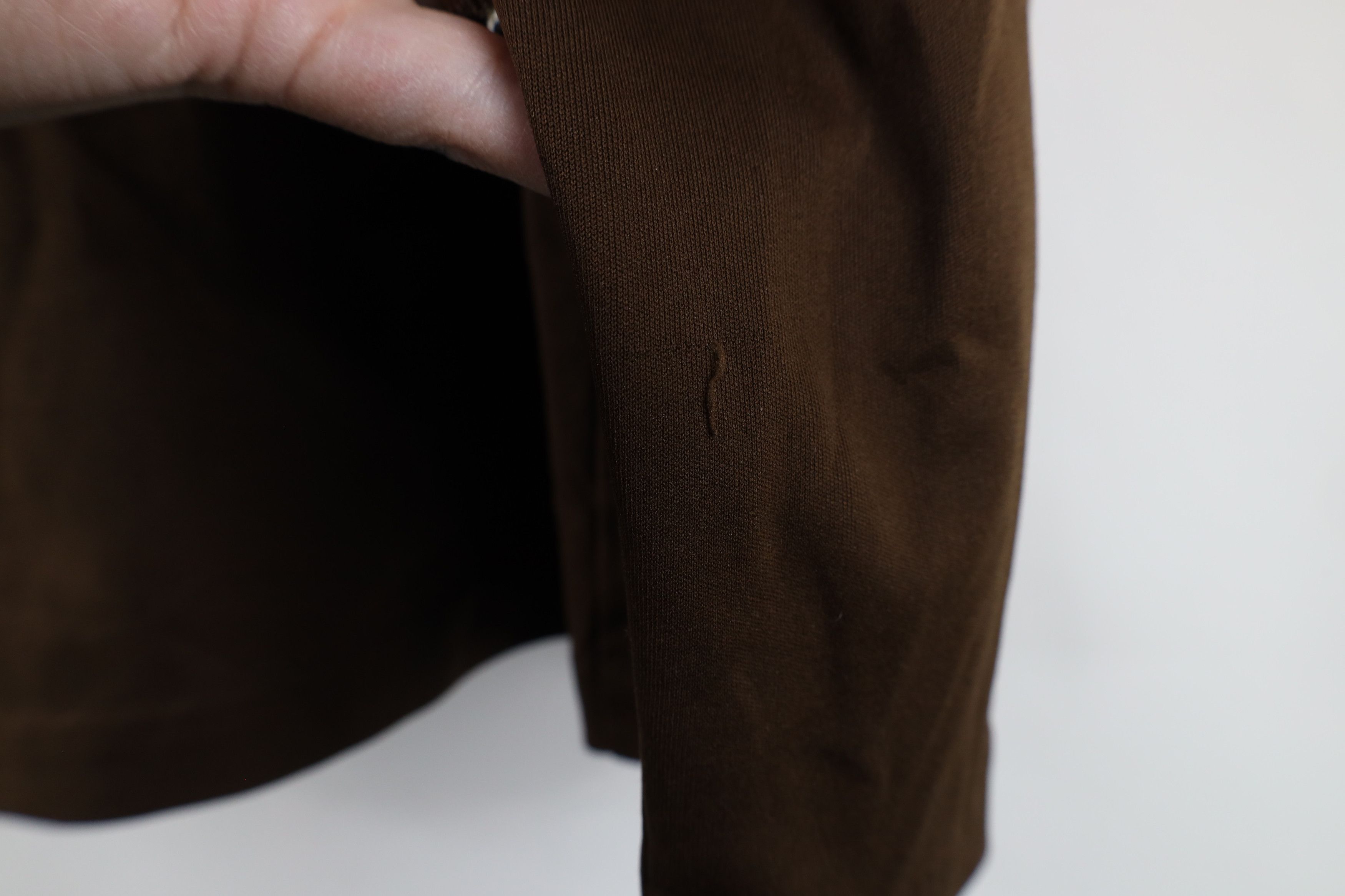 Vintage Vintage 70s Streetwear Knit Long Sleeve T-Shirt Brown USA Size L / US 10 / IT 46 - 7 Thumbnail