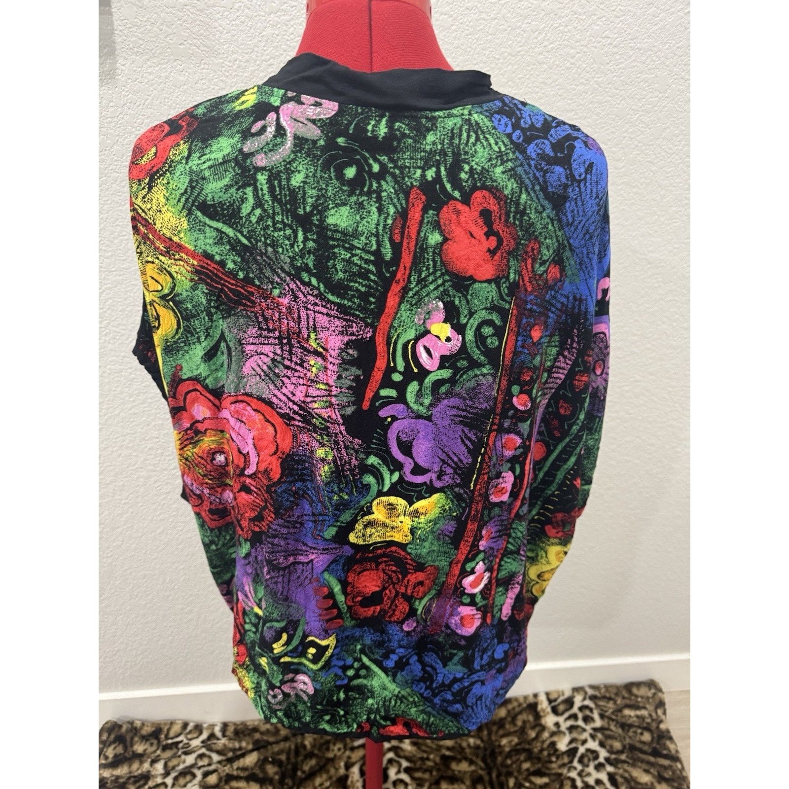Jams World Jams World Hawaii FloralCardigan Open Front Shrug Top, Size M / US 6-8 / IT 42-44 - 3 Thumbnail