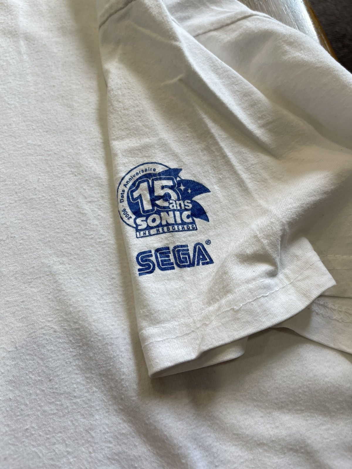 Nintendo Sonic The Hedgedog 15 Anniversary Sega 2006 Promo T shirt Size US L / EU 52-54 / 3 - 6 Thumbnail