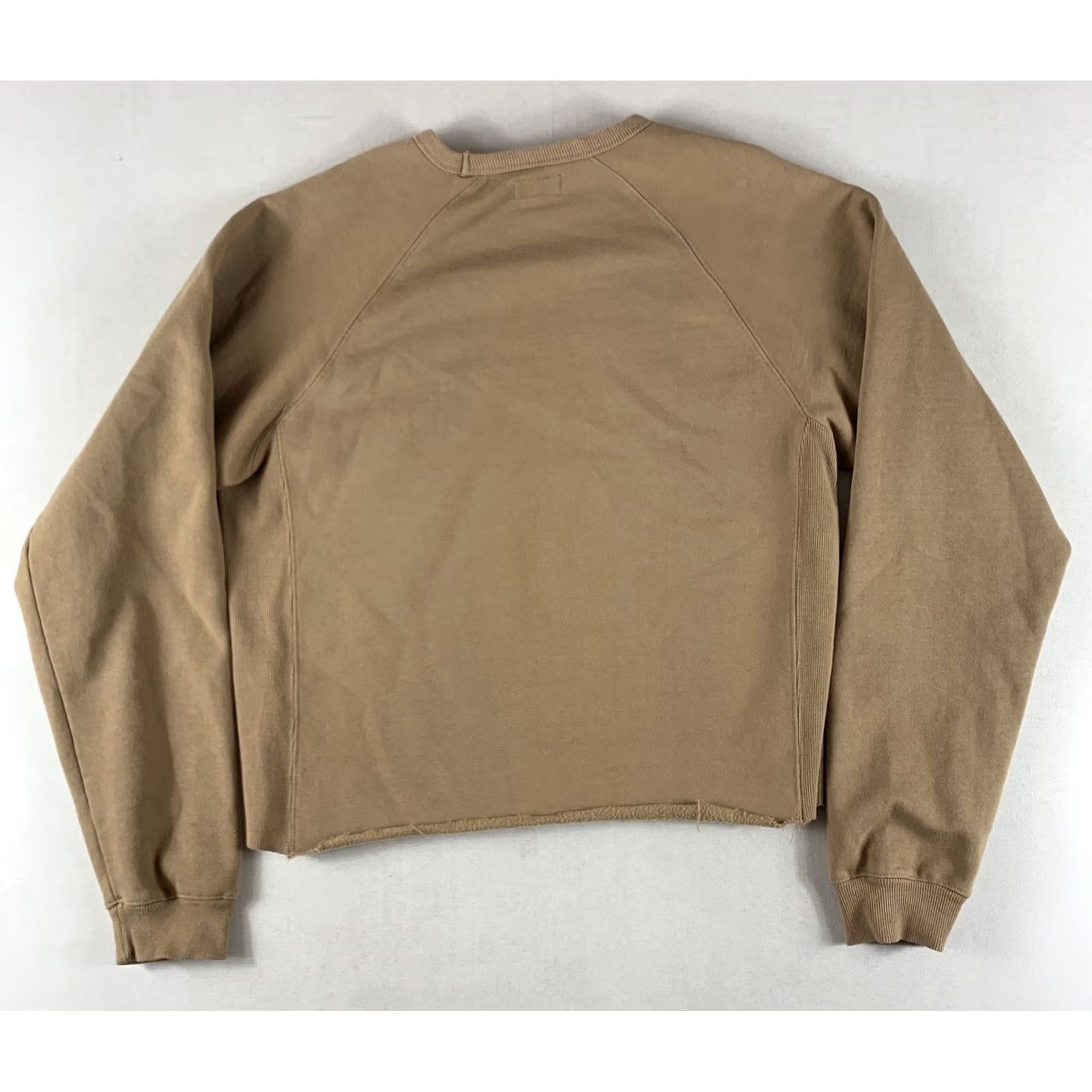 Brixton VINTAGE Brixton Womens Cut Off Crewneck Sweater XXL Brown Long Sleeve Size XXL / US 16-18 / IT 52-54 - 5 Thumbnail