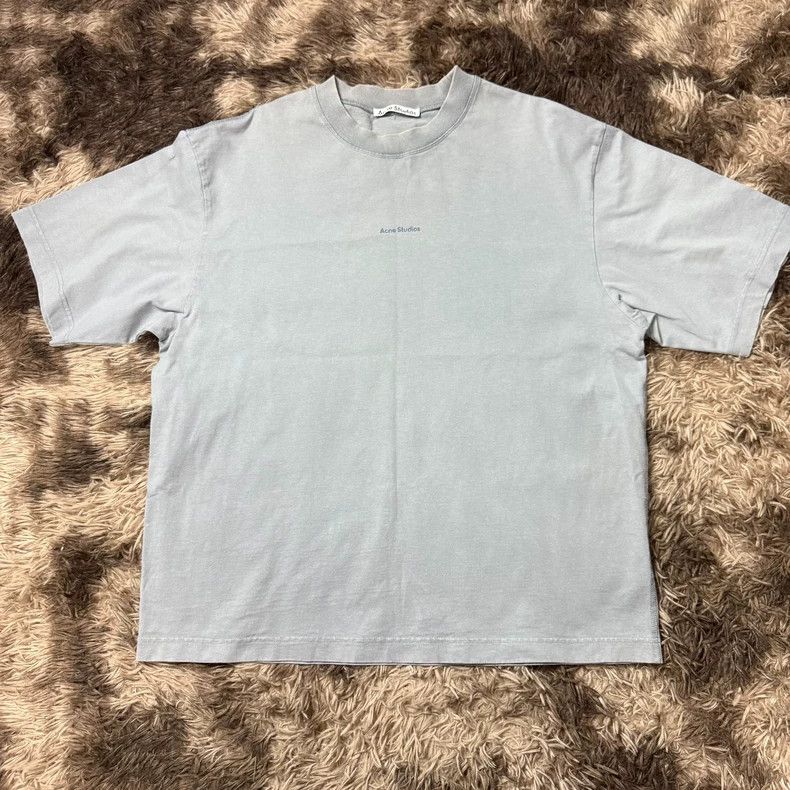 Acne Studios Acne Studios Logo Grey Cotton T-Shirt Size US XXL / EU 58 / 5 - 1 Thumbnail