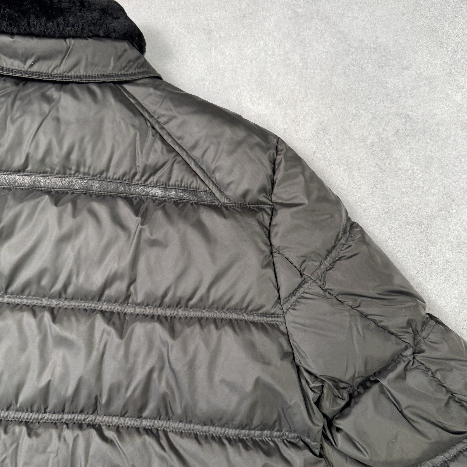 Stefano Ricci Stefano Ricci Men Down Jacket Bkack Nylon Fur Collar 58 Size US XL / EU 56 / 4 - 16 Thumbnail