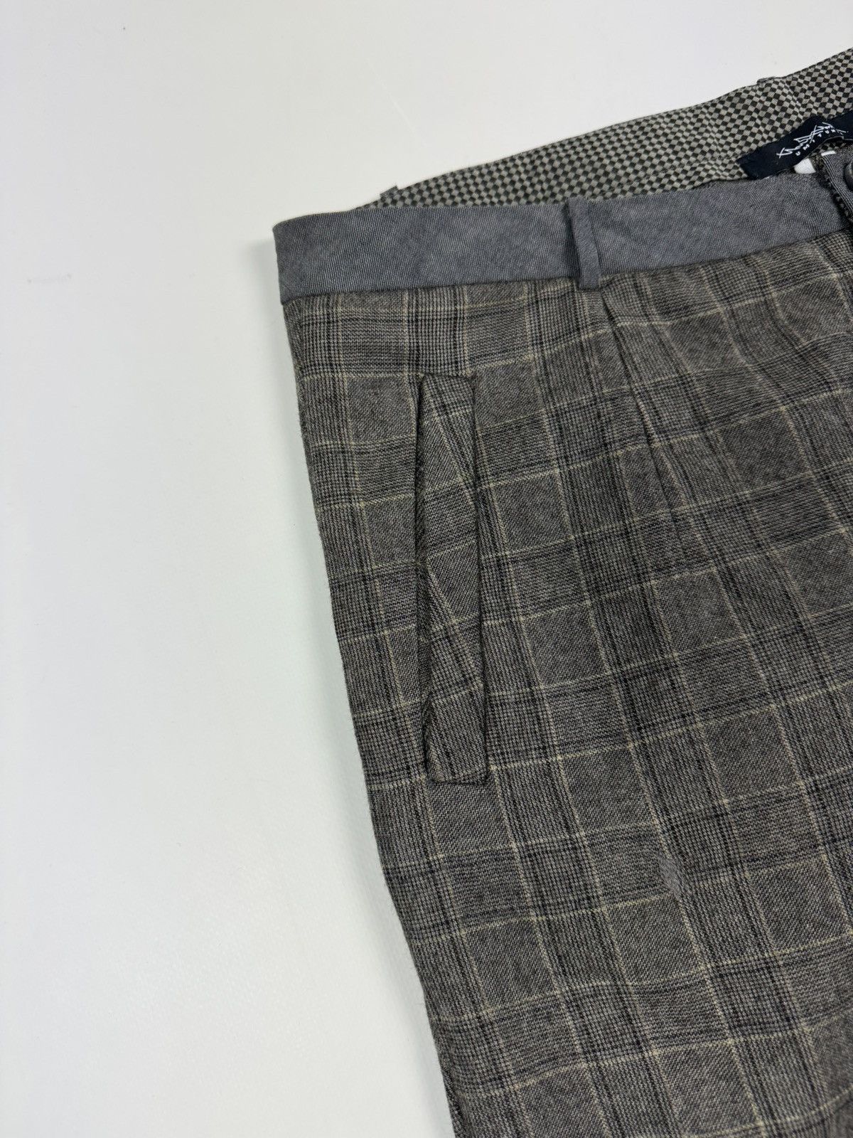 Other Repaired Umit Unal Wool Design Check Women’s Pants Size 34" / US 12 / IT 48 - 8 Thumbnail
