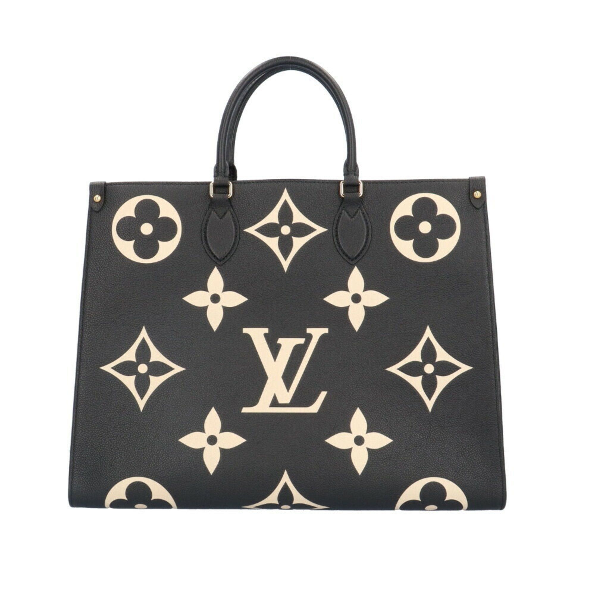 image of Louis Vuitton On The Go Gm Bicolor Monogram Emprene Shoulder Bag M45945 Black Women's 2Way Brb00090